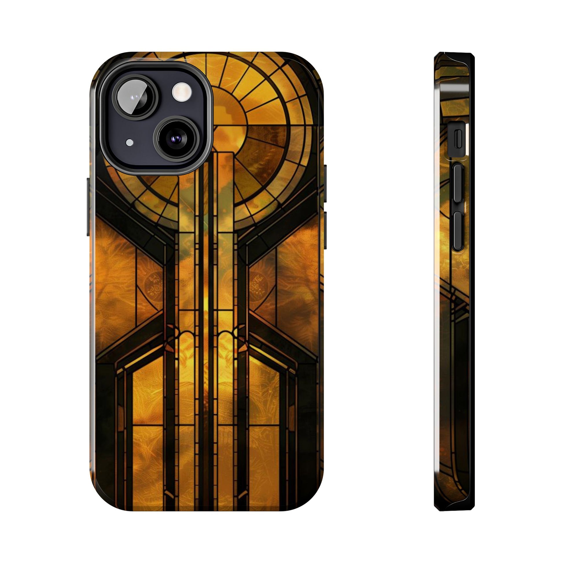 Durable Noir Art Deco Golden Design iPhone Cover - Stylish and Protective Phone Case on Etsy - Art Deco Gift