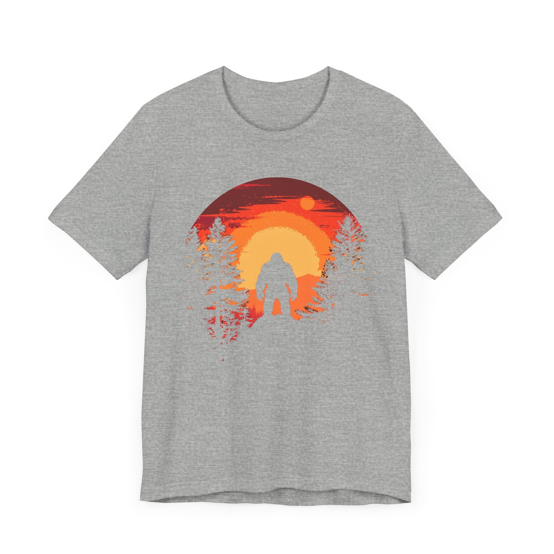 Bigfoot Tshirt, Bigfoot Sunset Tshirt, Camping Shirt, Outdoors Shirt, Bigfoot Sunset Shirt, Shirt for Camping, Camping Trip Shirt