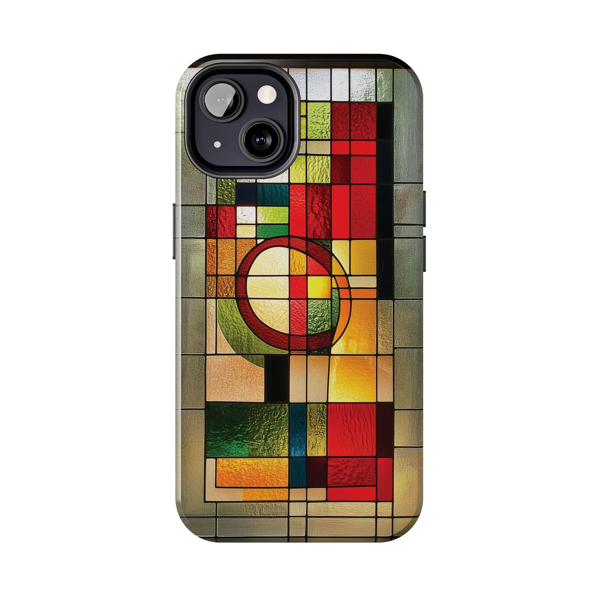 Realistic Stained Glass Phone Case Artistic iPhone Case Architectural Design, Art Deco iphone Case, iPhone 15 Pro Max Samsung Galaxy S23
