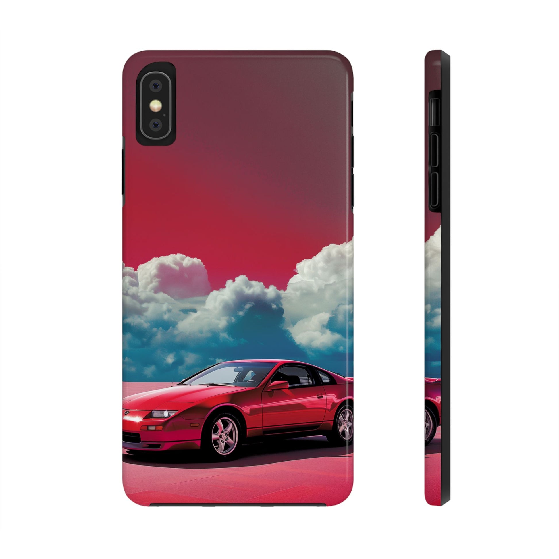 Durable 80s Retro Car Phone Case - Tough Vintage Design - Protective Mobile Cover - Fun Classic Car Accessory
