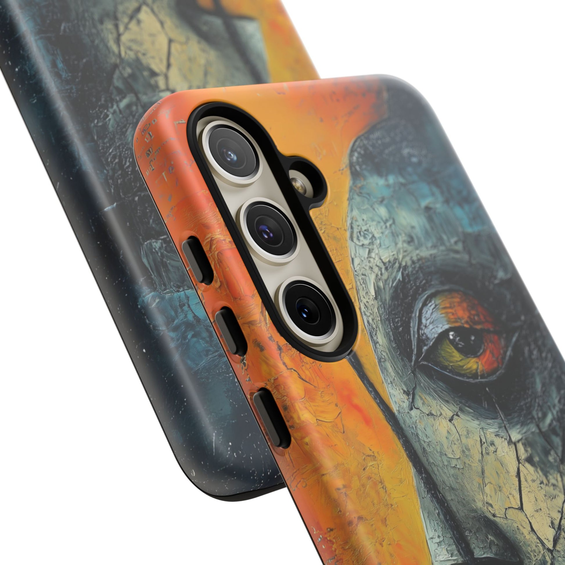 Surrealist Art Phone Case Salvador Dali Style Face Tough Case Unique Artistic 3D Textured Look Surrealism Gift Art iPhone 13 14 15 16