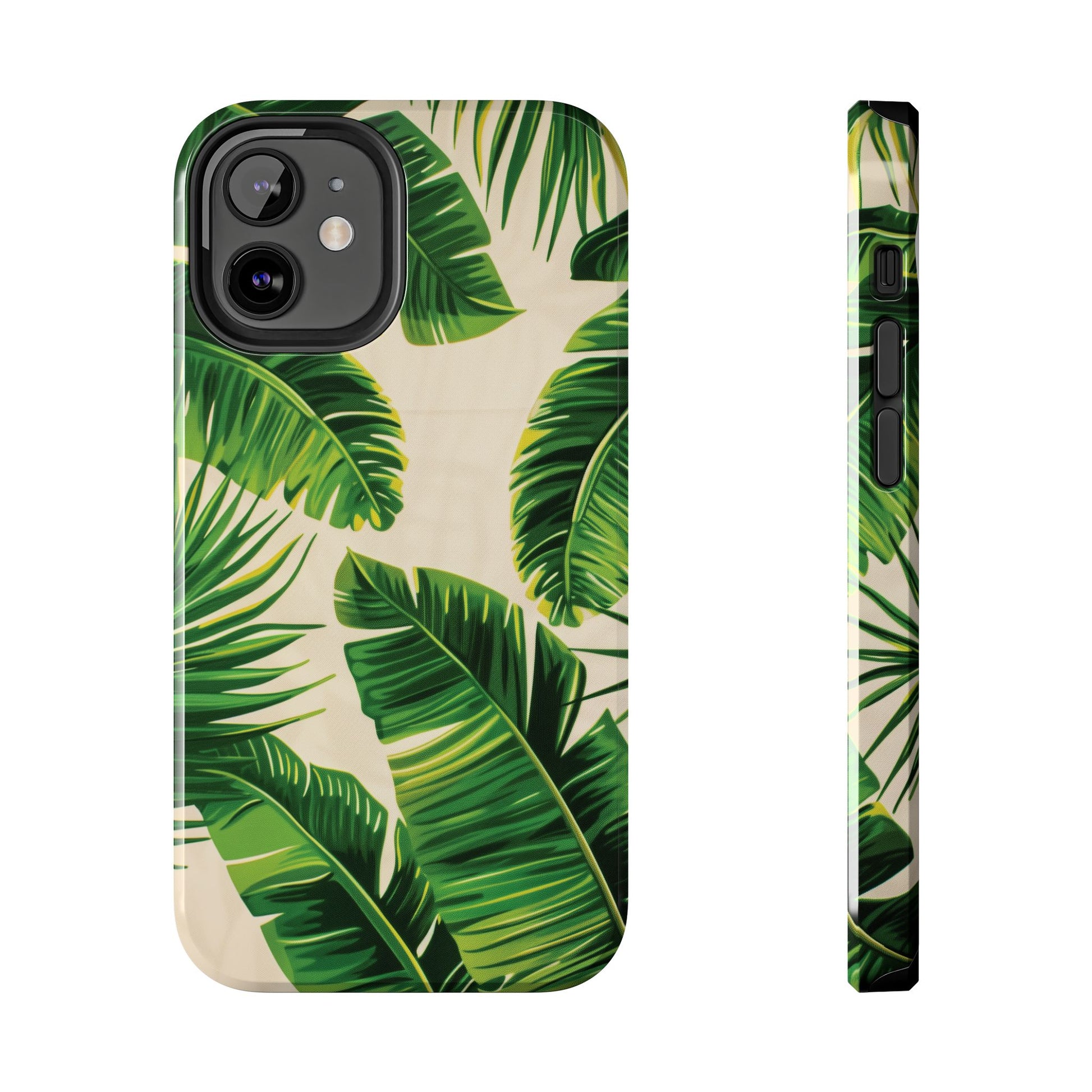 Custom Palm Leaf Beach Phone Case, Palm Frond Tropical Leaf Design Summer Surf Boho Chic Sun iphone 13 14 15 Pro Max Plus Galaxy