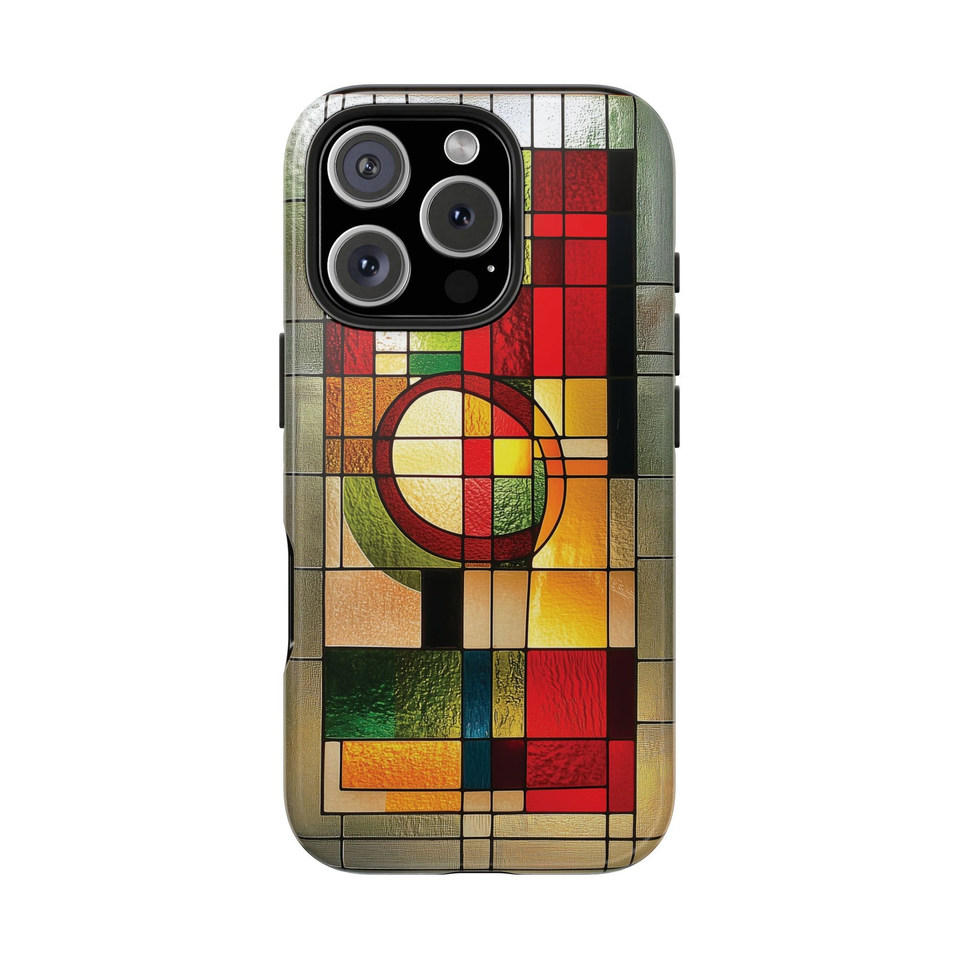 Realistic Stained Glass Phone Case Artistic iPhone Case Architectural Design, Art Deco iphone Case, iPhone 15 Pro Max Samsung Galaxy S23