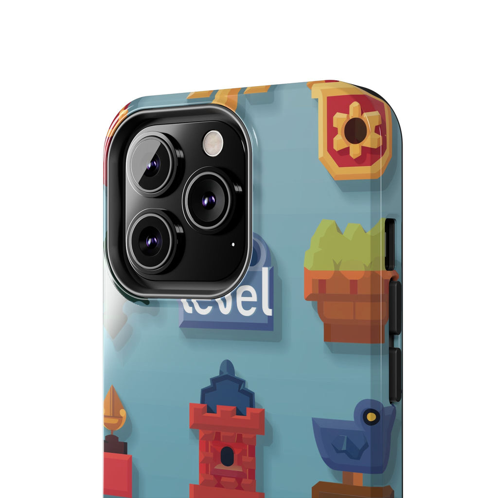 Pixel Art Video Game Level Up Phone Case, Retro Gaming Design, Geeky Gamer Phone Cover, Unique Video Game Art Accessories