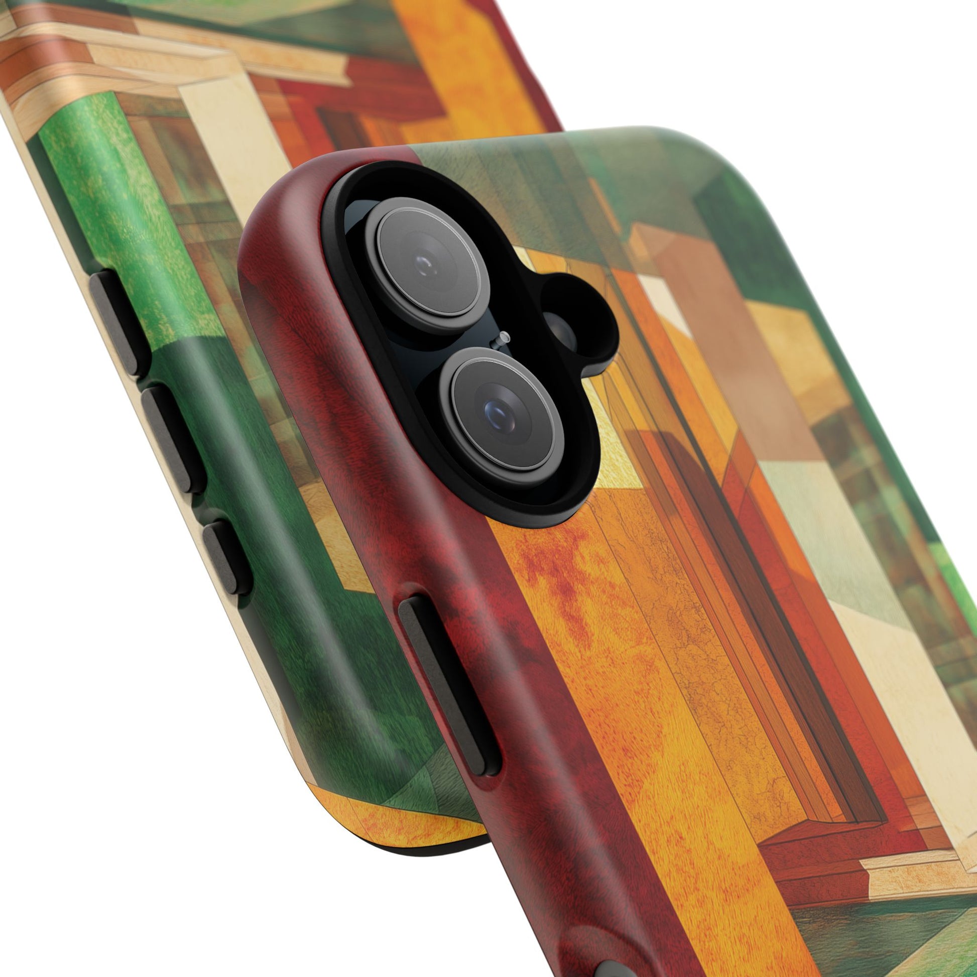 Art Deco Frank Lloyd Wright Inspired Usonian Phone Case Geometric Stained Glass Art Deco Marble Gold 13 14 15 16 iPhone Pro Max Galaxy Pixel