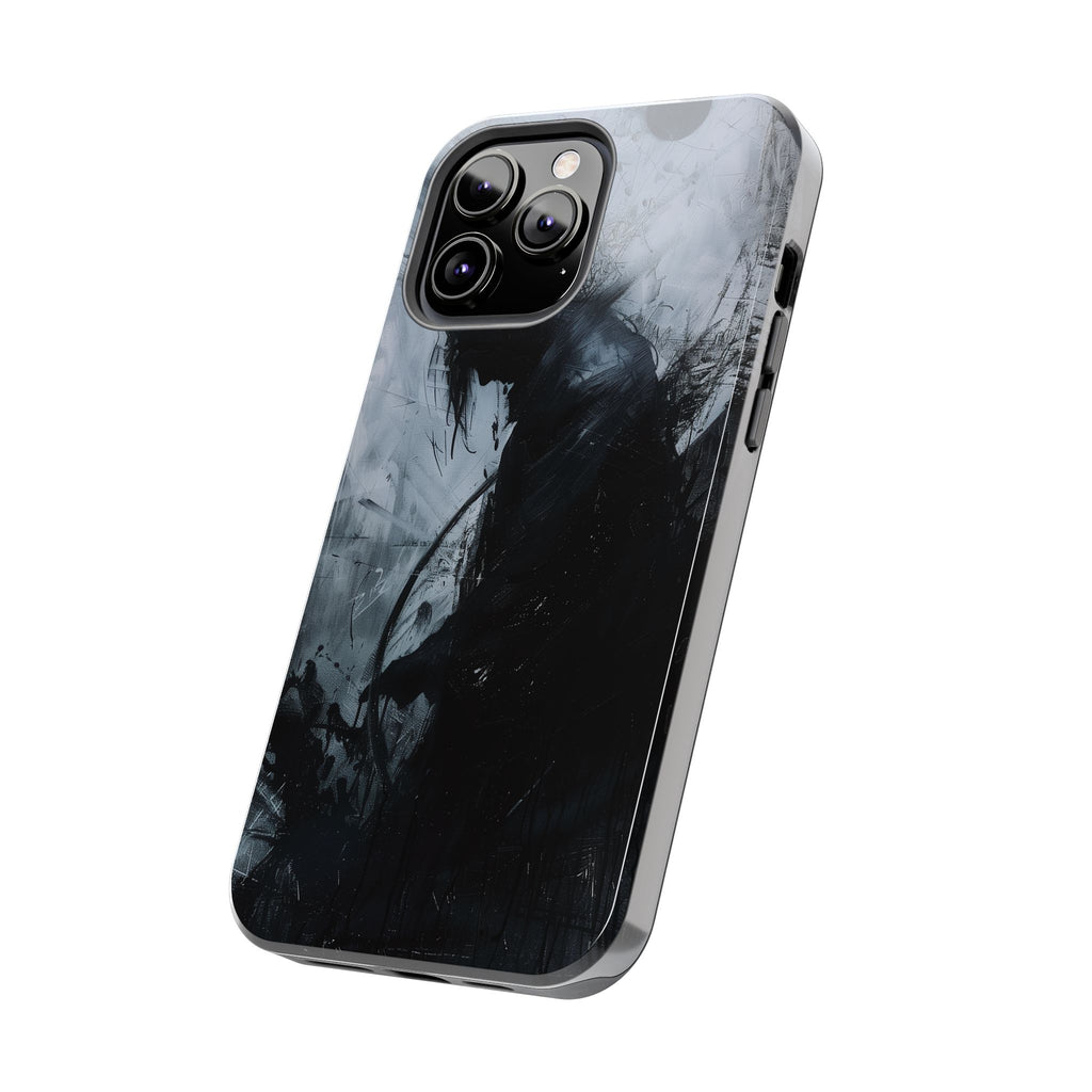 Gothic Art Phone Case Silhouette, Sandman Phone Case, Moon and Tarot Phone Case, Halloween Spooky Season, Dark Academia iPhone 15 Pro Max