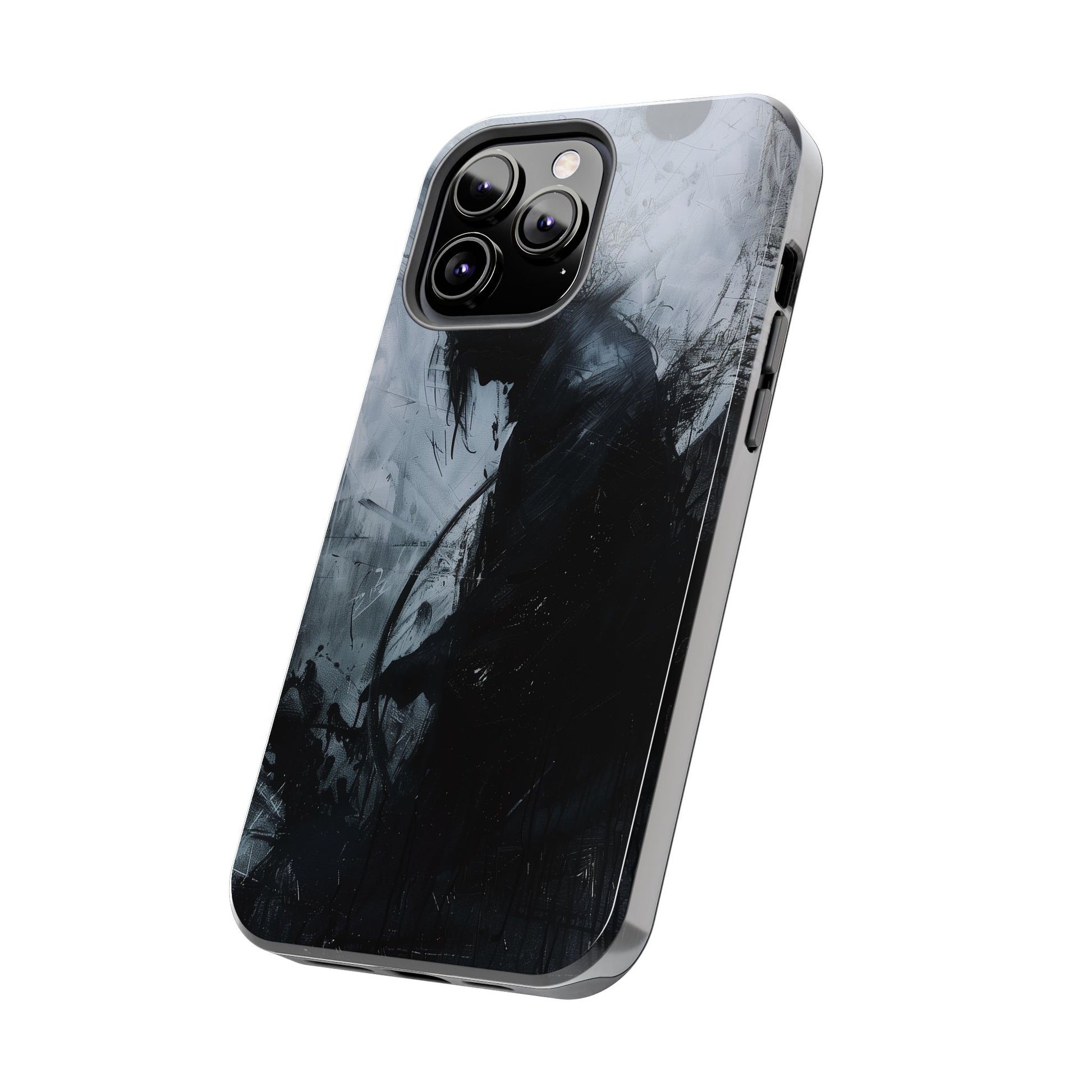 Gothic Art Phone Case Silhouette, Sandman Phone Case, Moon and Tarot Phone Case, Halloween Spooky Season, Dark Academia iPhone 15 Pro Max