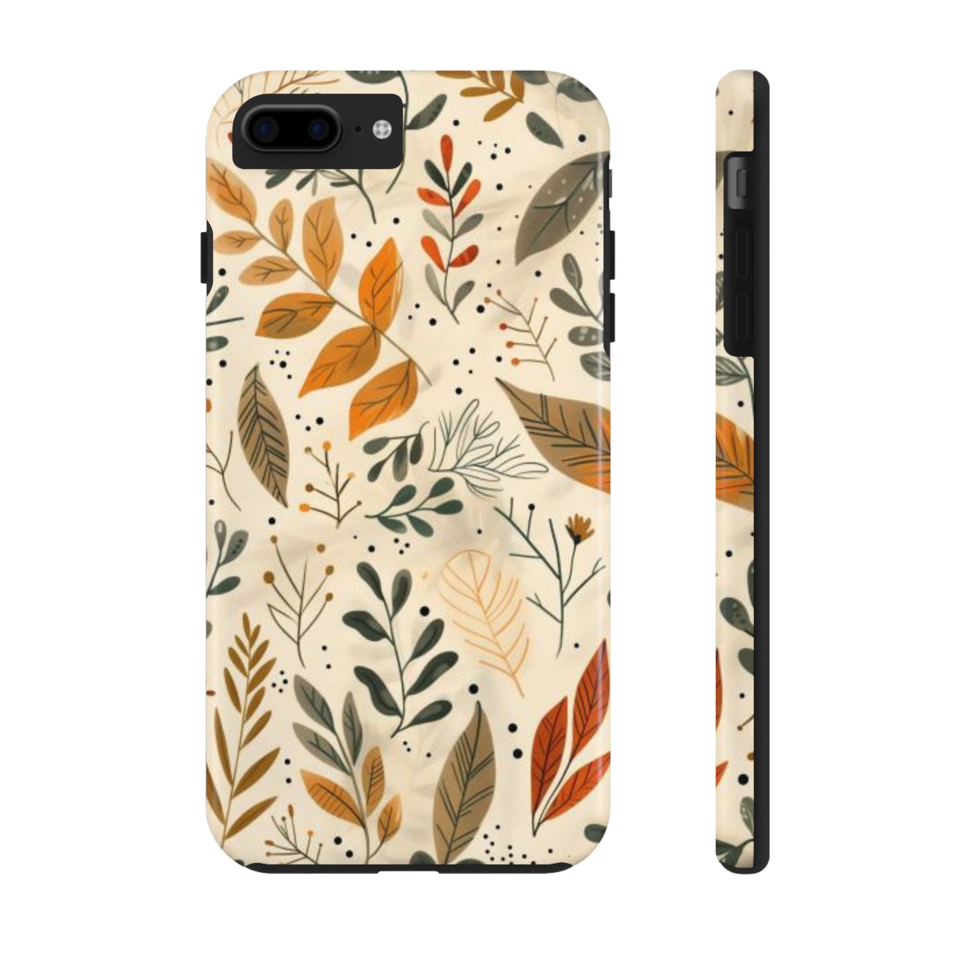 Custom Dried Leaves iPhone Case Cottagecore Leaf Cute Autumn Colors Cover, Flower Lovers Case Fall iPhone Case