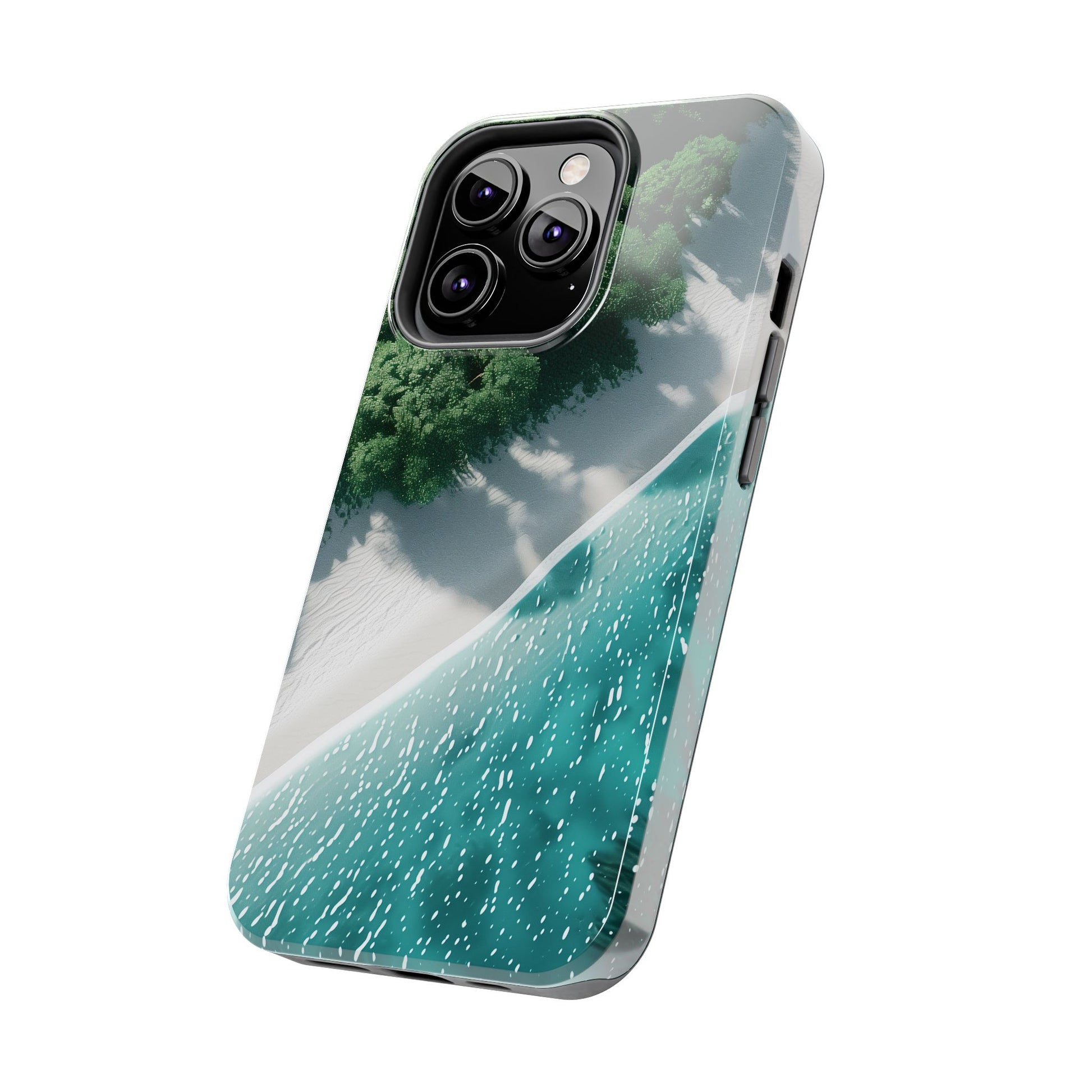 Beach Bliss: Durable iPhone Case with White Sands & Turquoise Waters
