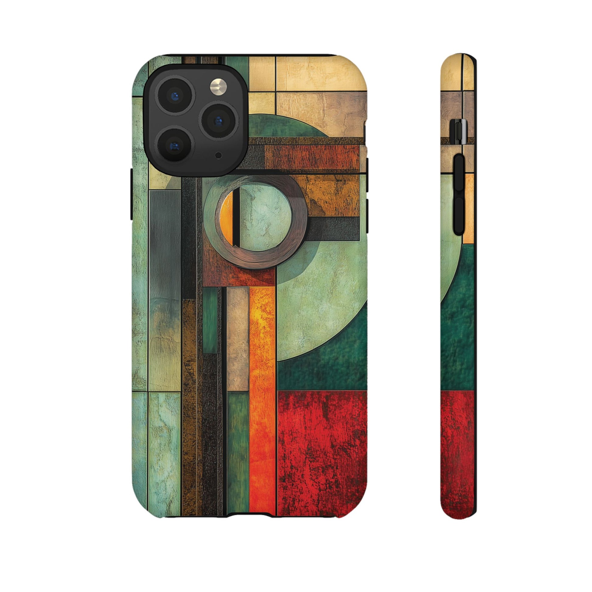 Natural Prairie Style Frank Lloyd Wright Usonian Phone Case Geometric  Art Deco Marble Gold 13 14 15 16 iPhone Pro Max Galaxy Pixel