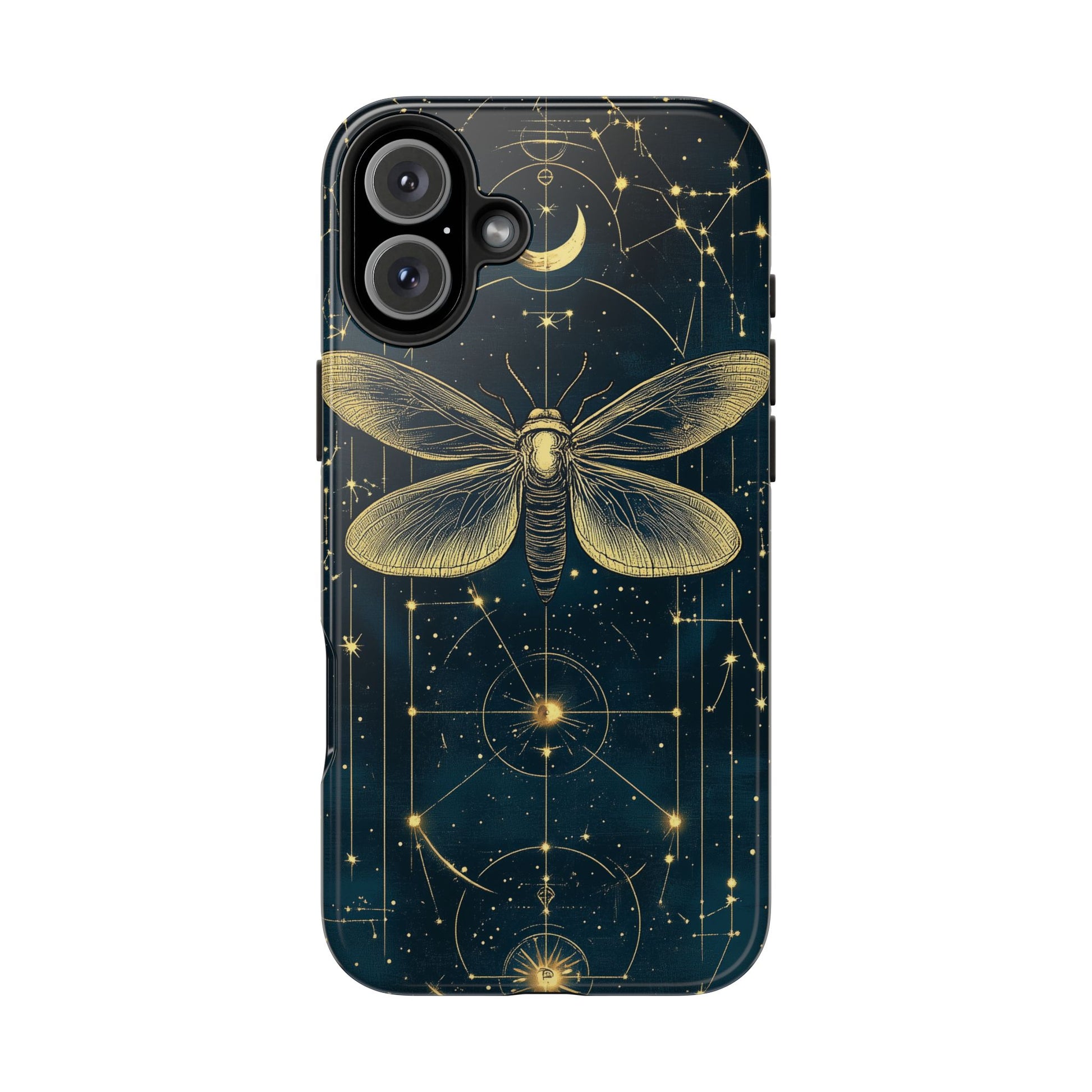 Celestial Dark Academia Phone Case Magical Moth Astrology Witchcraft Esoteric Entomology Nature Art Phone 13 14 15 Pro Max Samsung
