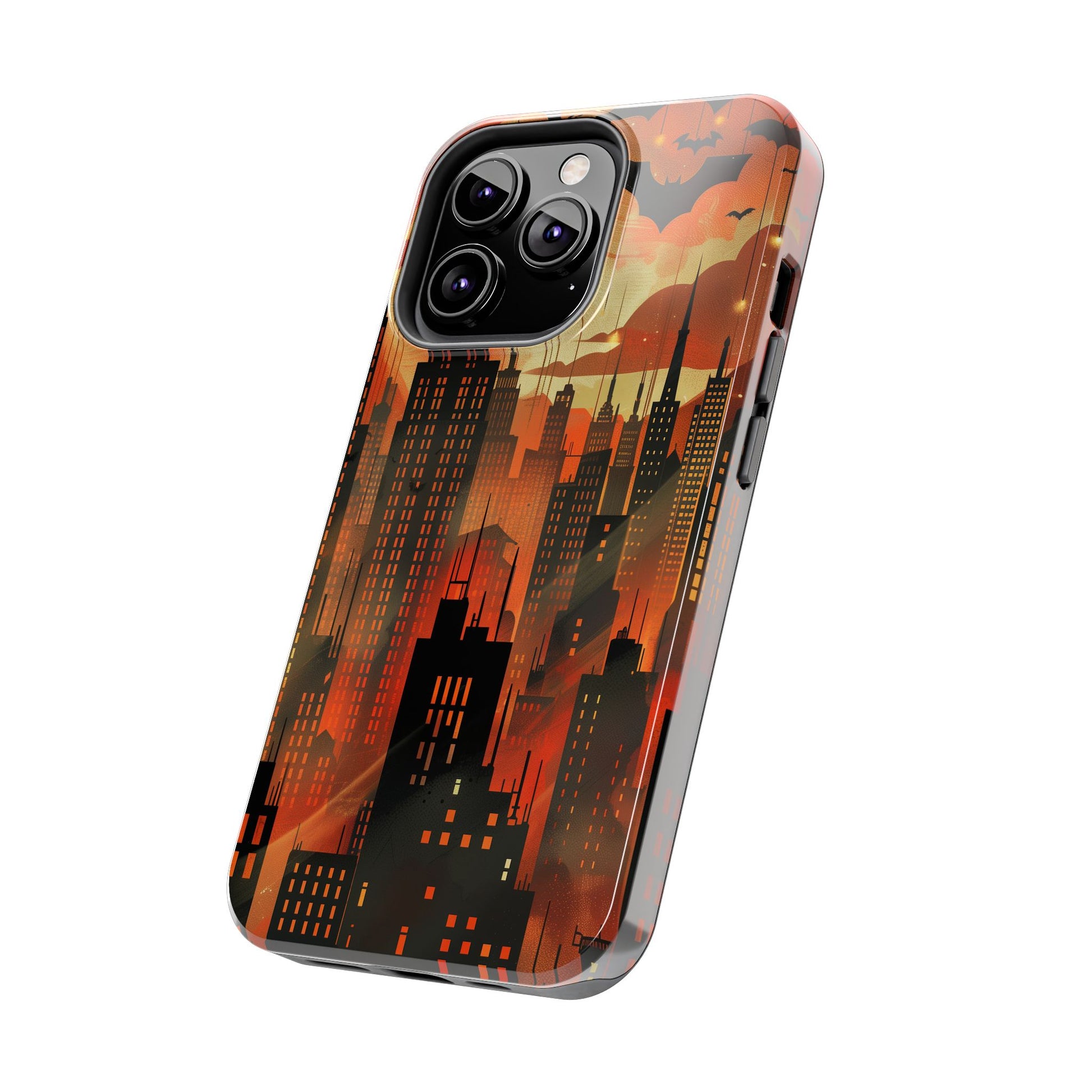 Batman Inspired Phone Case - Gotham Art Deco Style - Comic Book Hero Phone Cover - Unique Superhero Accessory