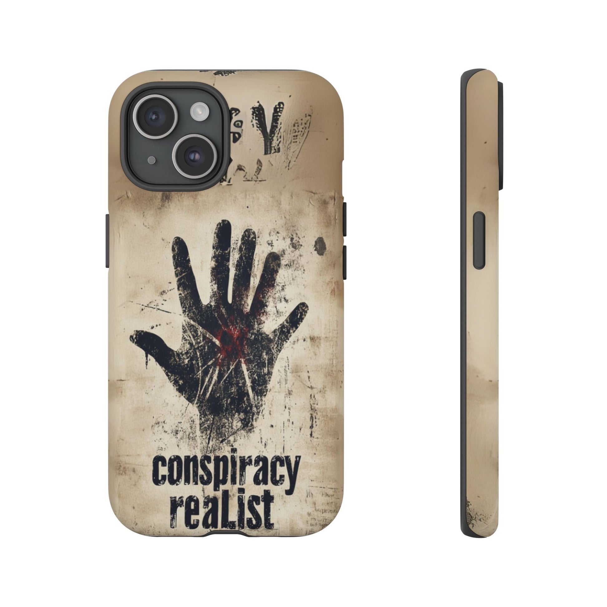 Conspiracy Theories Paranormal Mystery UFO X-Files Inspired Ghostly Hand Conspiracy Realist Cryptid iPhone 13 14 15 16 Pro Max Galaxy Pixel
