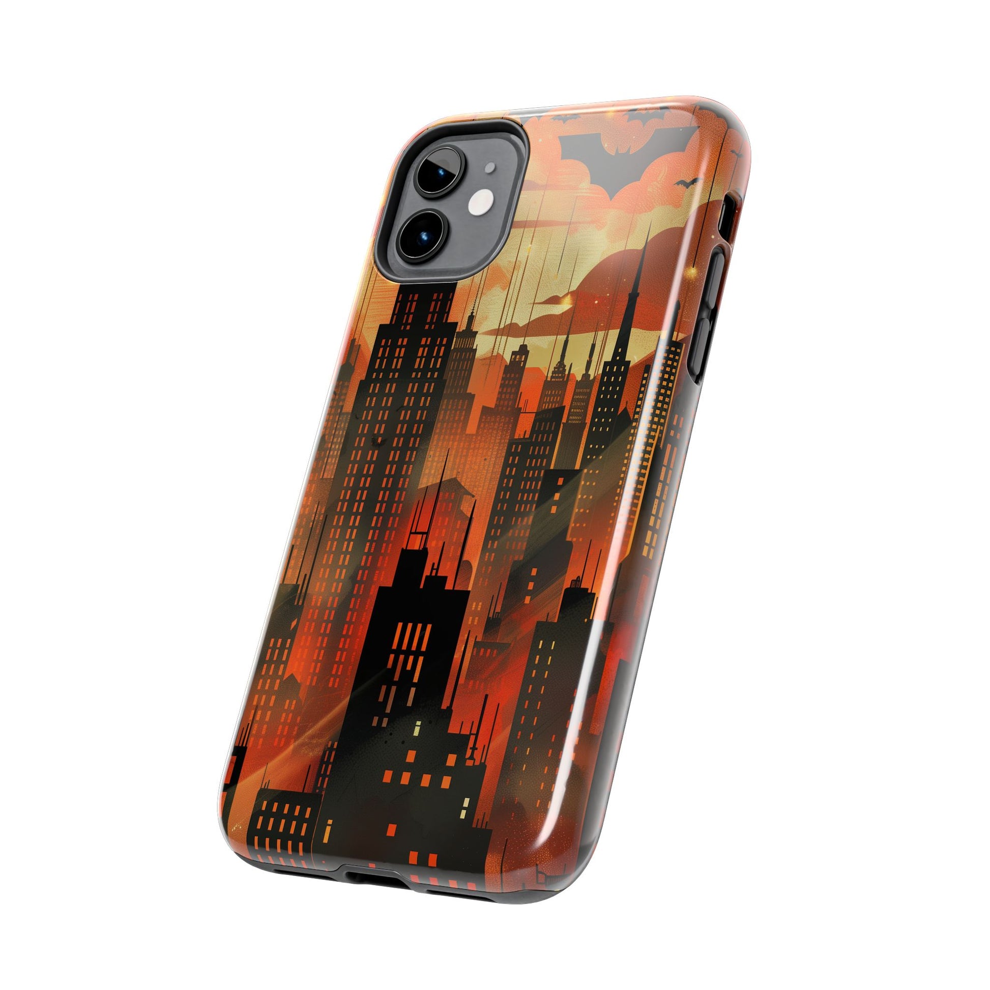 Batman Inspired Phone Case - Gotham Art Deco Style - Comic Book Hero Phone Cover - Unique Superhero Accessory