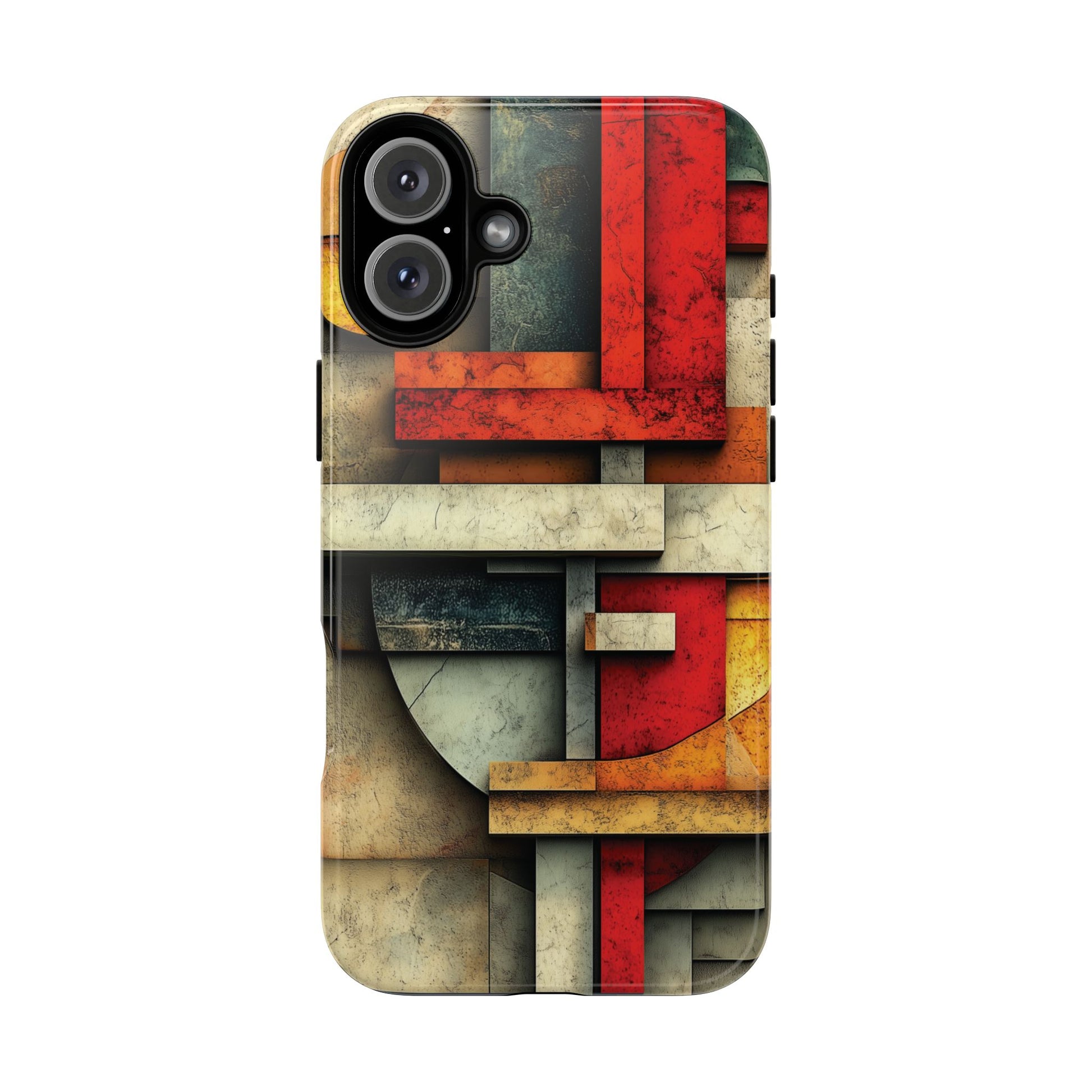 Red Prairie Style Frank Lloyd Wright Usonian Phone Case Geometric Stained Glass Art Deco Marble Gold 13 14 15 16 iPhone Pro Max Galaxy Pixel