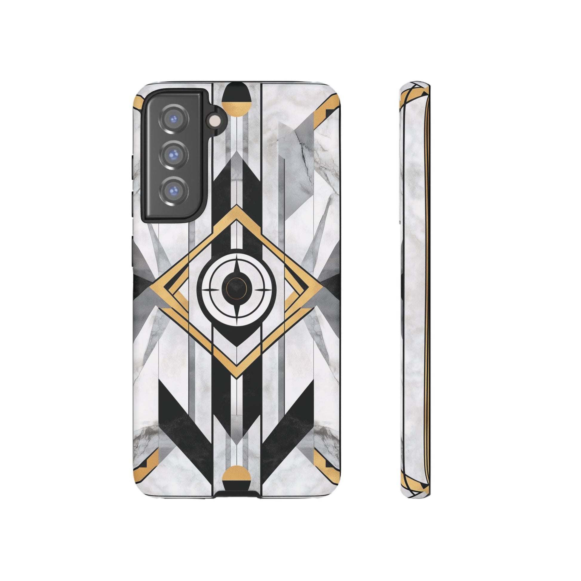 Frank Lloyd Wright Inspired White Phone Case Geometric Stained Glass Art Deco Great Gatsby 13 14 15 16 iPhone Pro Max Galaxy Pixel