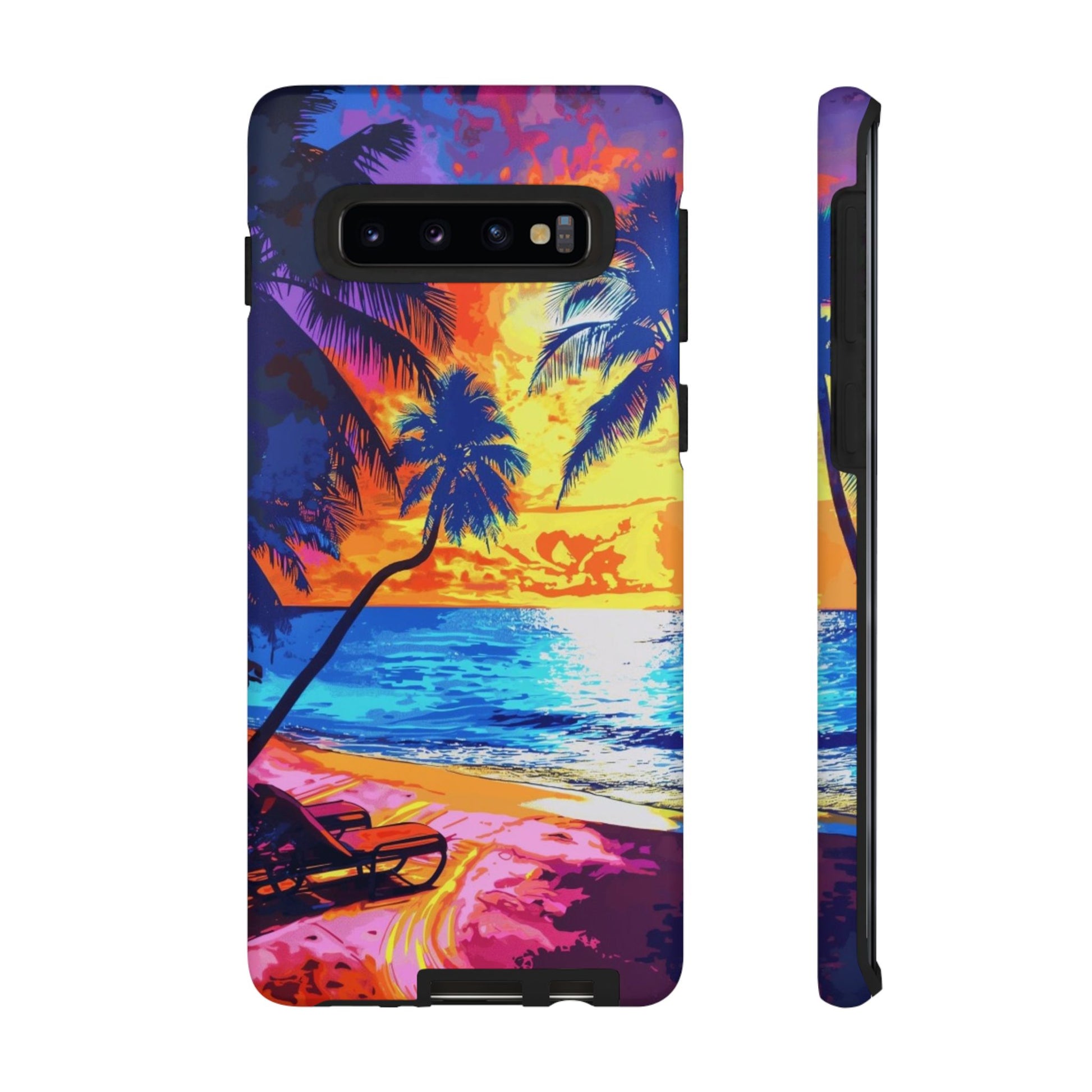 Sunset Bliss: Lisa Frank Style Android Phone Case