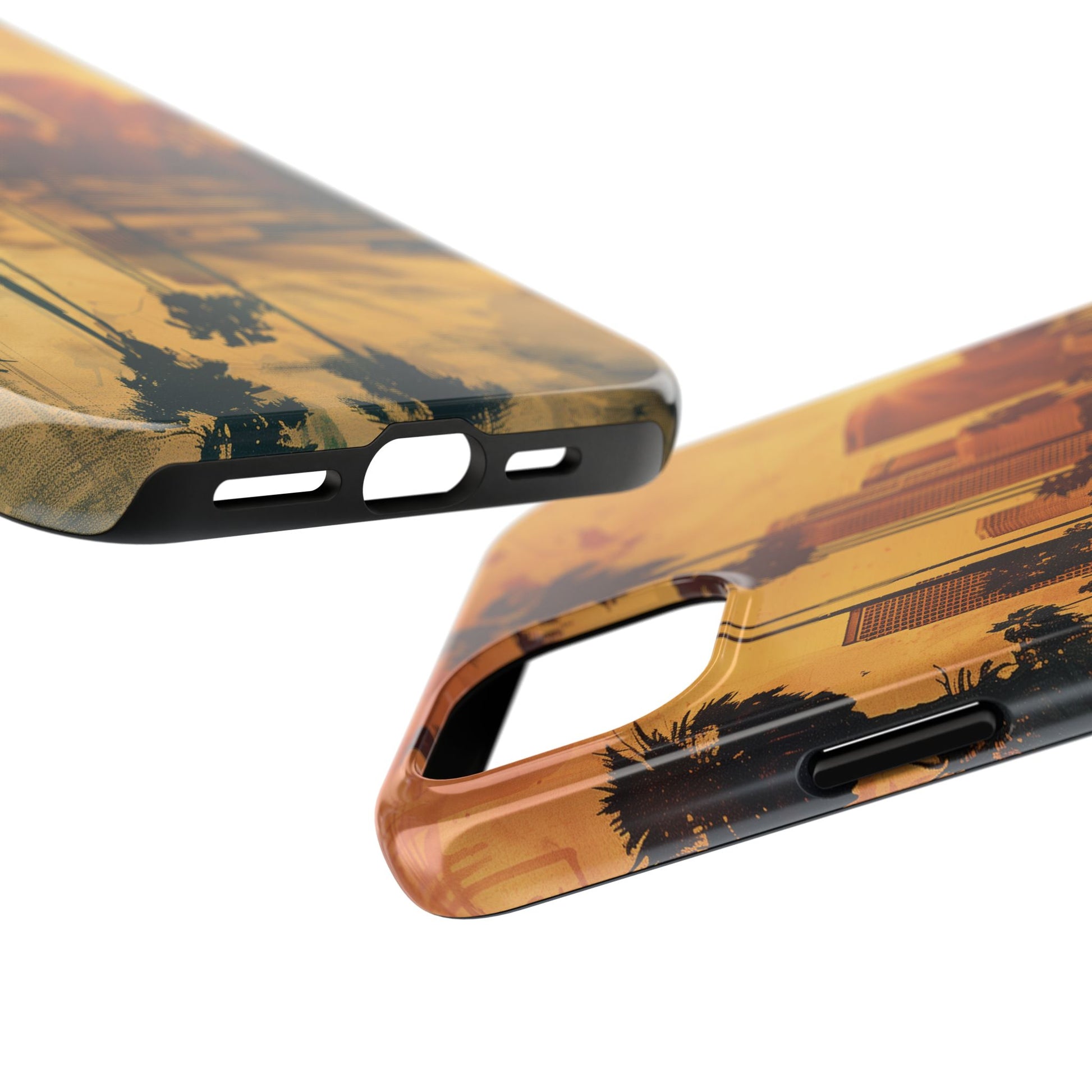 Los Angeles Sunset iPhone Case, Golden Hour Scenic View, Hollywood Hills Sunset Phone Case, Palm Trees Phone Case, iphone 15 pro max case
