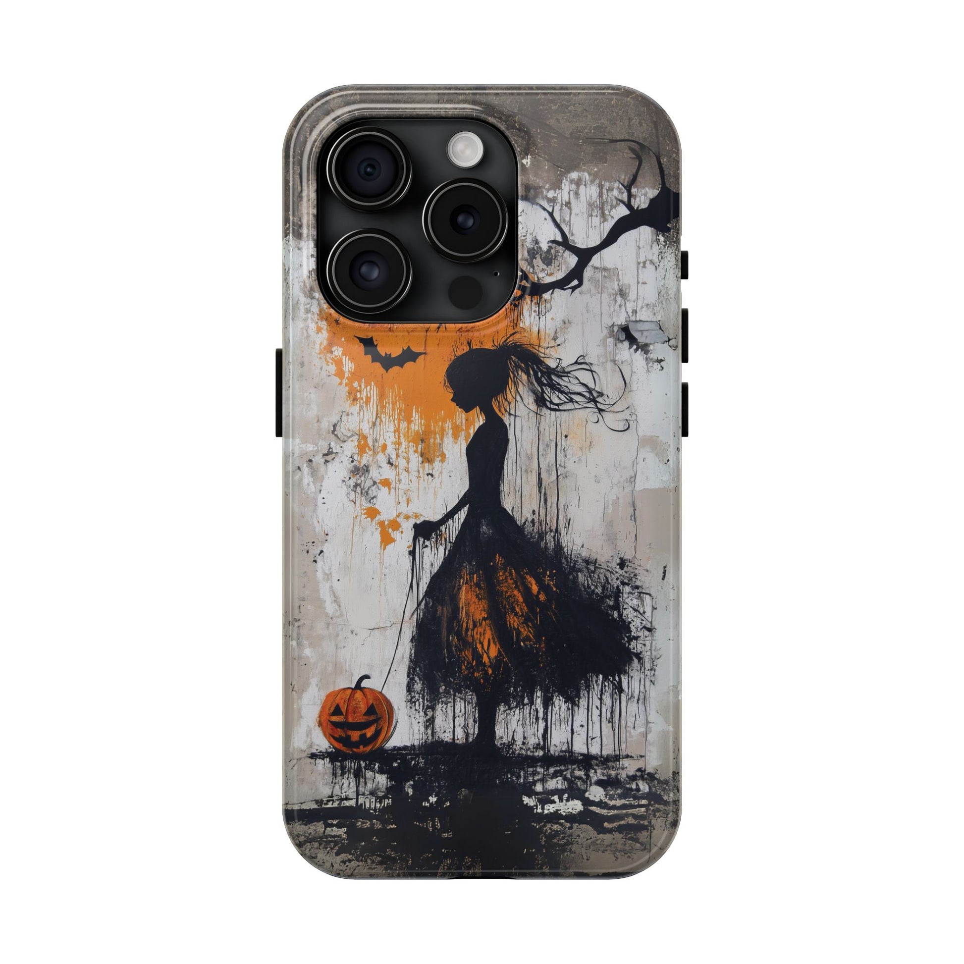 Halloween Gothic Dark Academia Street Art Fall Autumn Girl Urban Graffiti Phone Case Street iPhone 15 Pro Max Samsung Galaxy