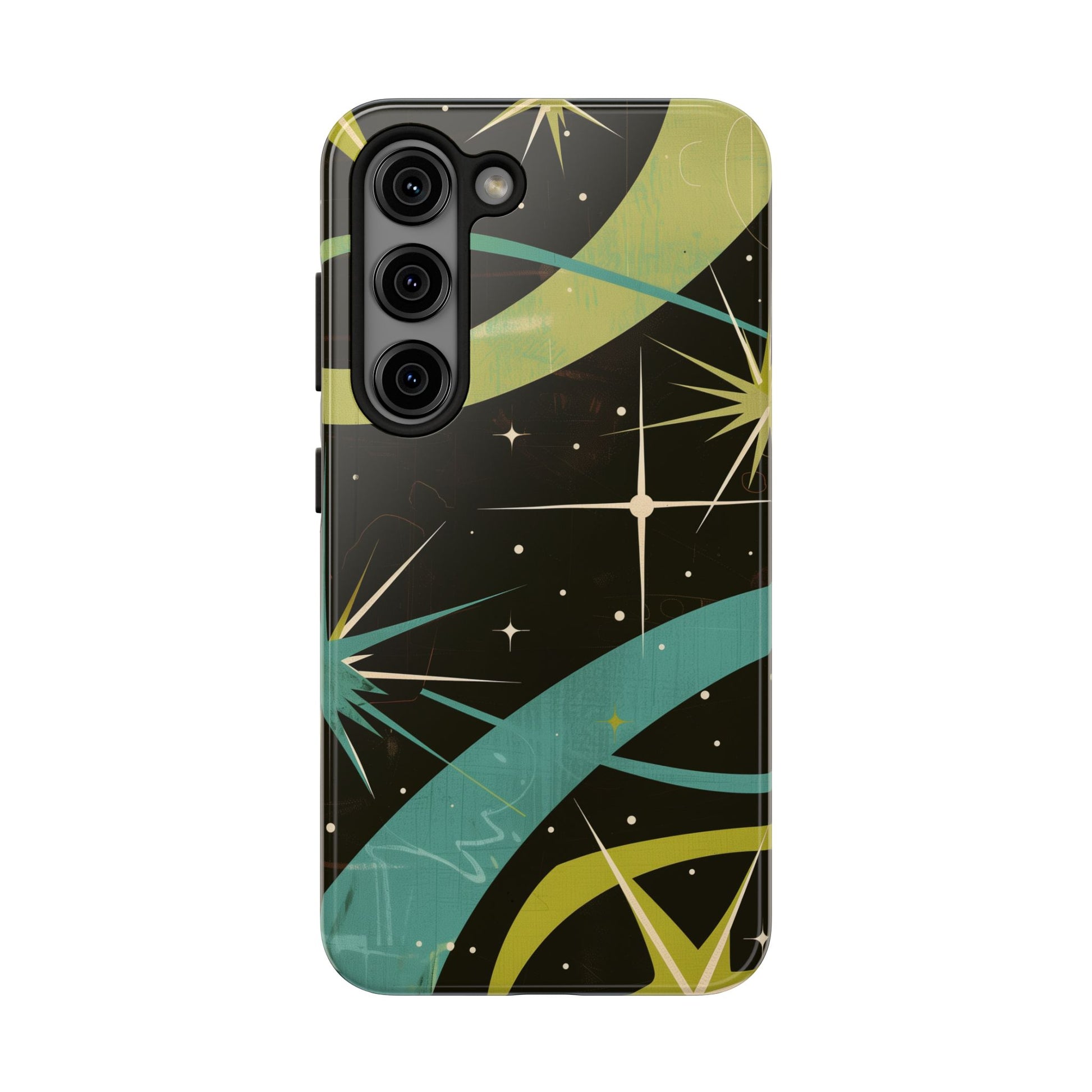 Mid Century Modern Star Design Phone Case, Earth Tone Colors, Retro Style Smartphone Cover, Vintage Phone Case, iPhone 14 Case, Apple iPhone