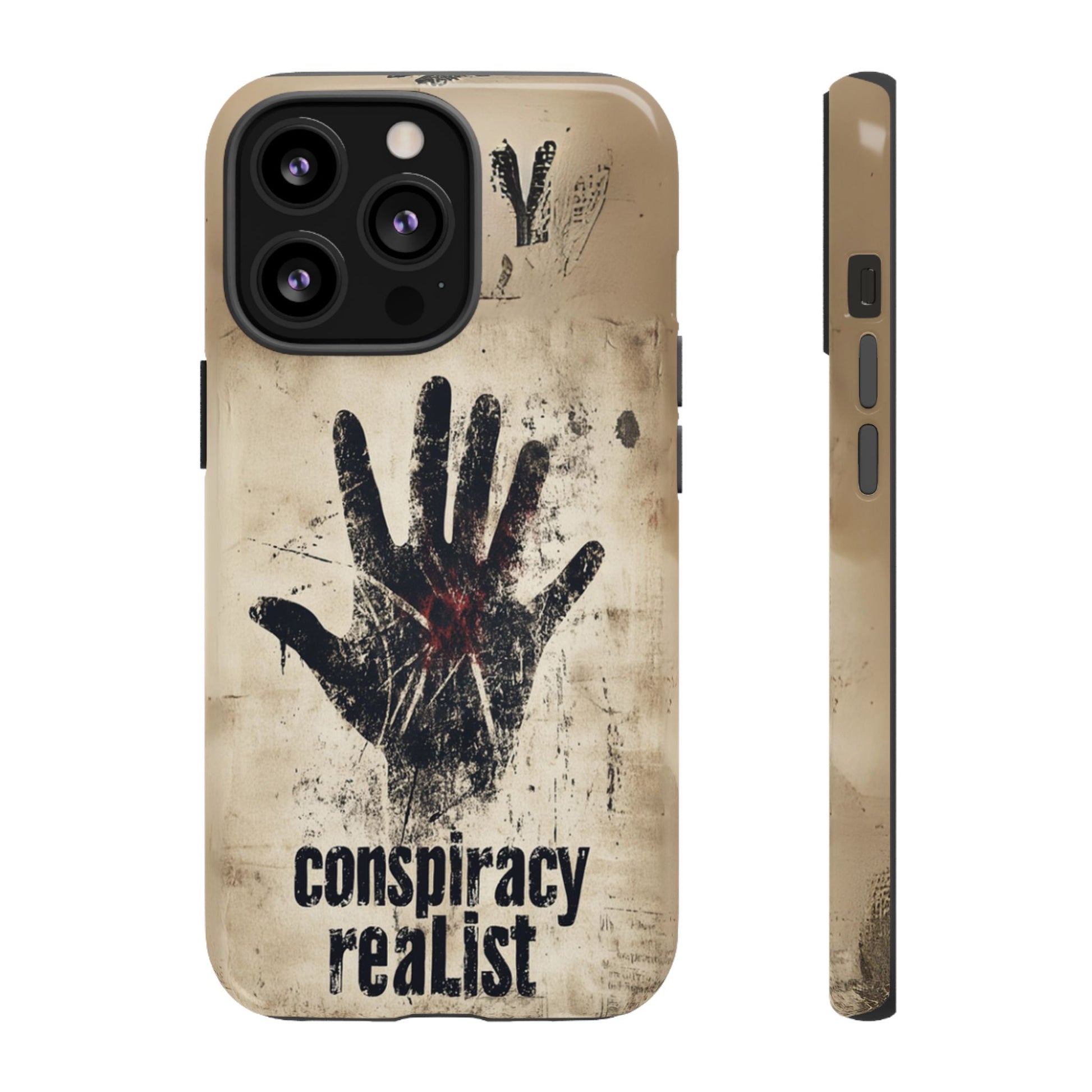 Conspiracy Theories Paranormal Mystery UFO X-Files Inspired Ghostly Hand Conspiracy Realist Cryptid iPhone 13 14 15 16 Pro Max Galaxy Pixel