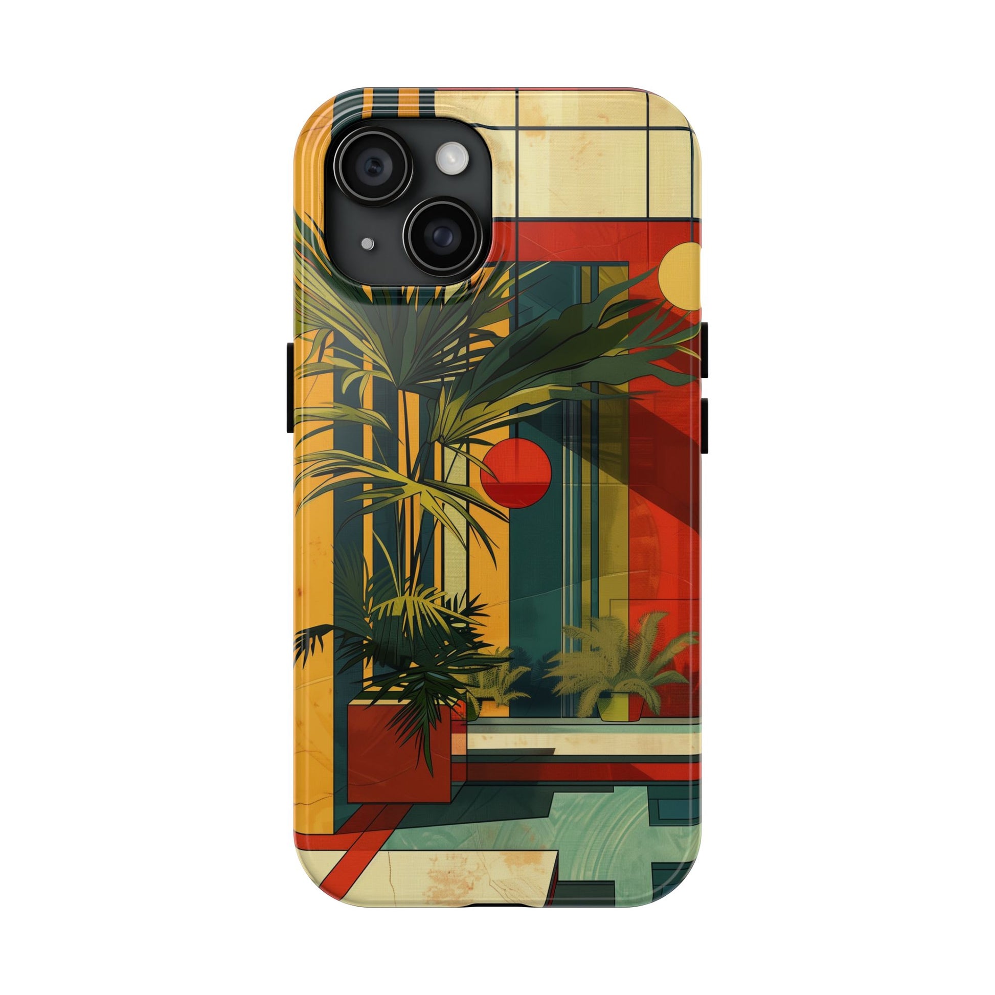 Frank Lloyd Wright Inspired Phone Case - Geometric Elegance and Architectural Beauty for iPhone Models