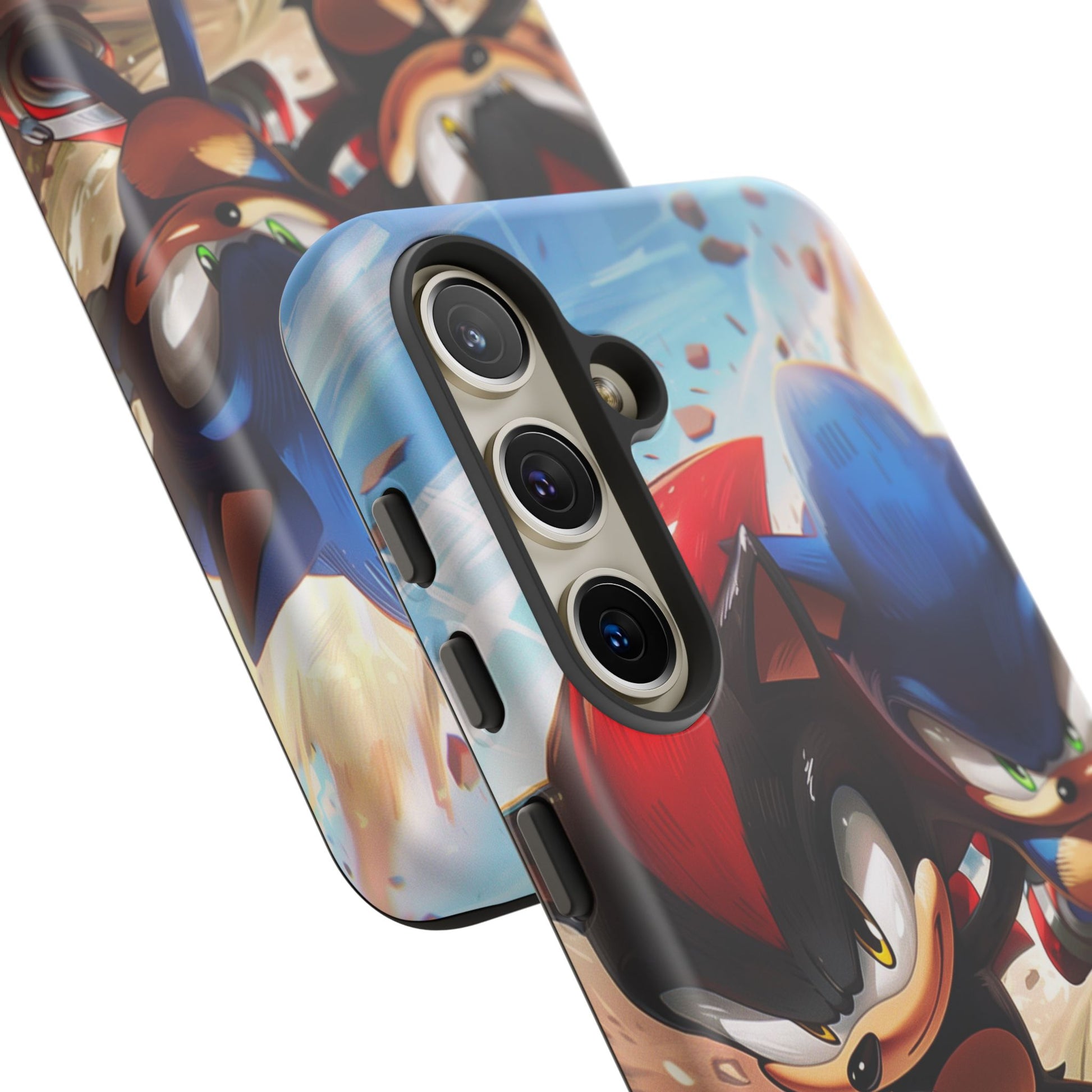 Sonic and Shadow Phone Case, Sonic and Shadow, Tough Android Case, Fun Video Game Phone Case, Retro Game Case, SEGA Video Game Android Case