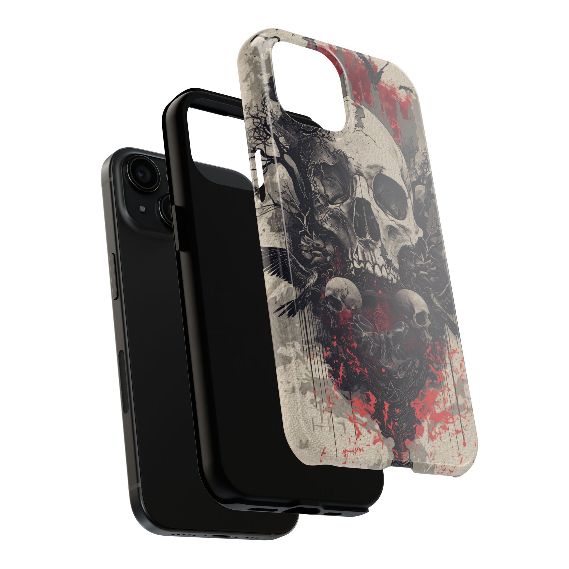 Gothic Art Phone Case Skulls and Crows, Moth Phone Case, Moon and Tarot Phone Case, Halloween Spooky Season, Dark Academia iPhone 15 Pro Max
