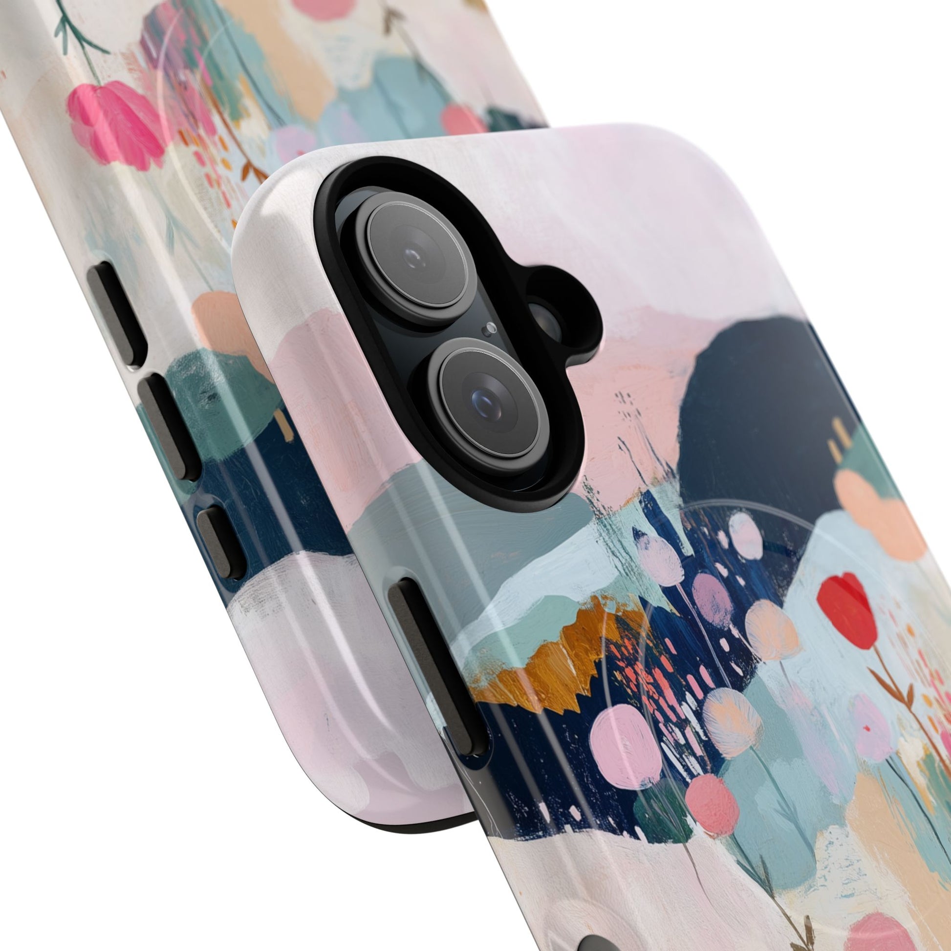 Wild Flowers Cottagecore Pastel Abstract Art Magsafe Field Landscape  Floral Nature Hand Painted Artistic iPhone 14 15 16 Pro Max Plus