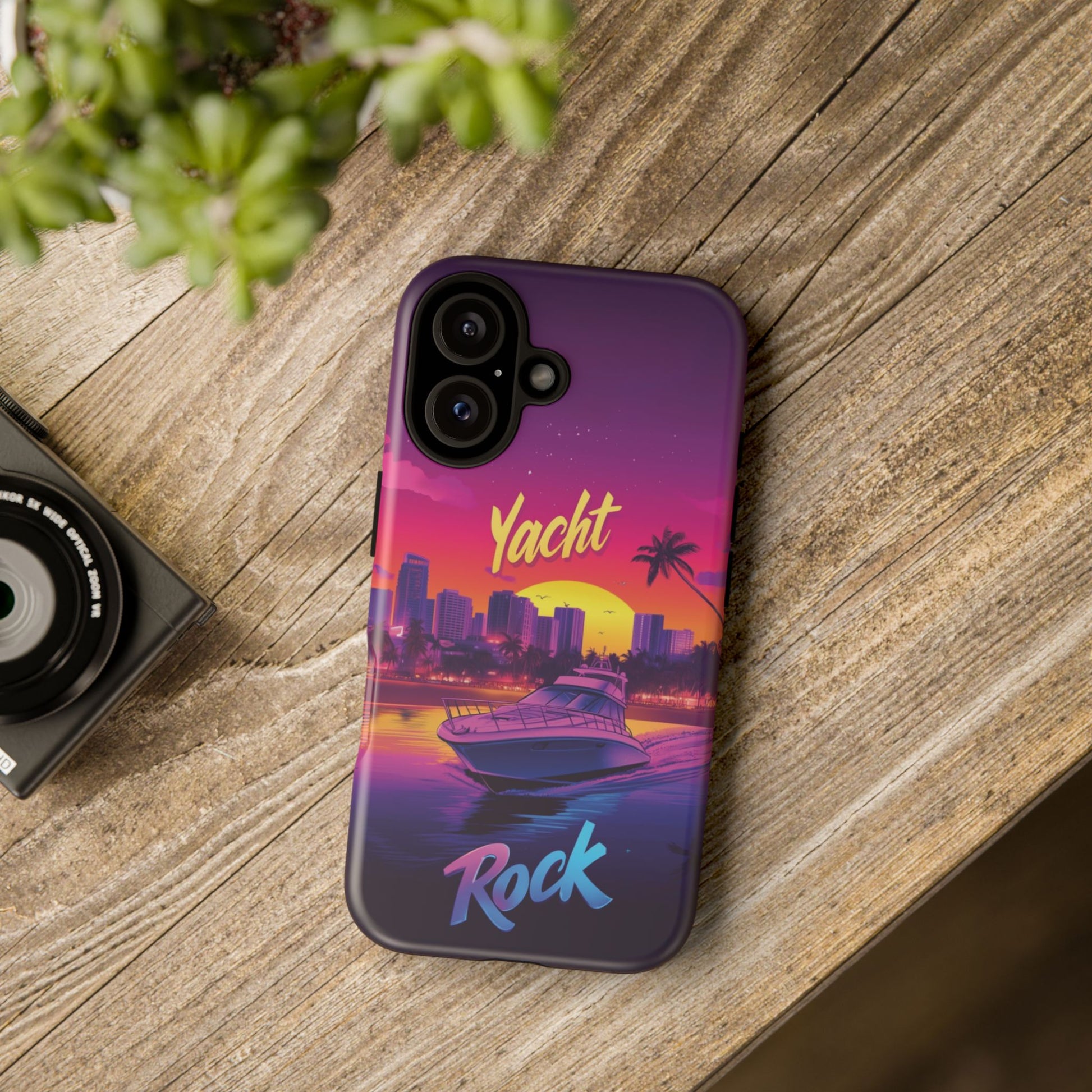 Yacht Rock Custom Phone Case iPhone 13 14 15 16 Pro Max Sunset Cruise Harbor Miami Vice Yacht Rock Gift Boating Captain South Beach Surfing