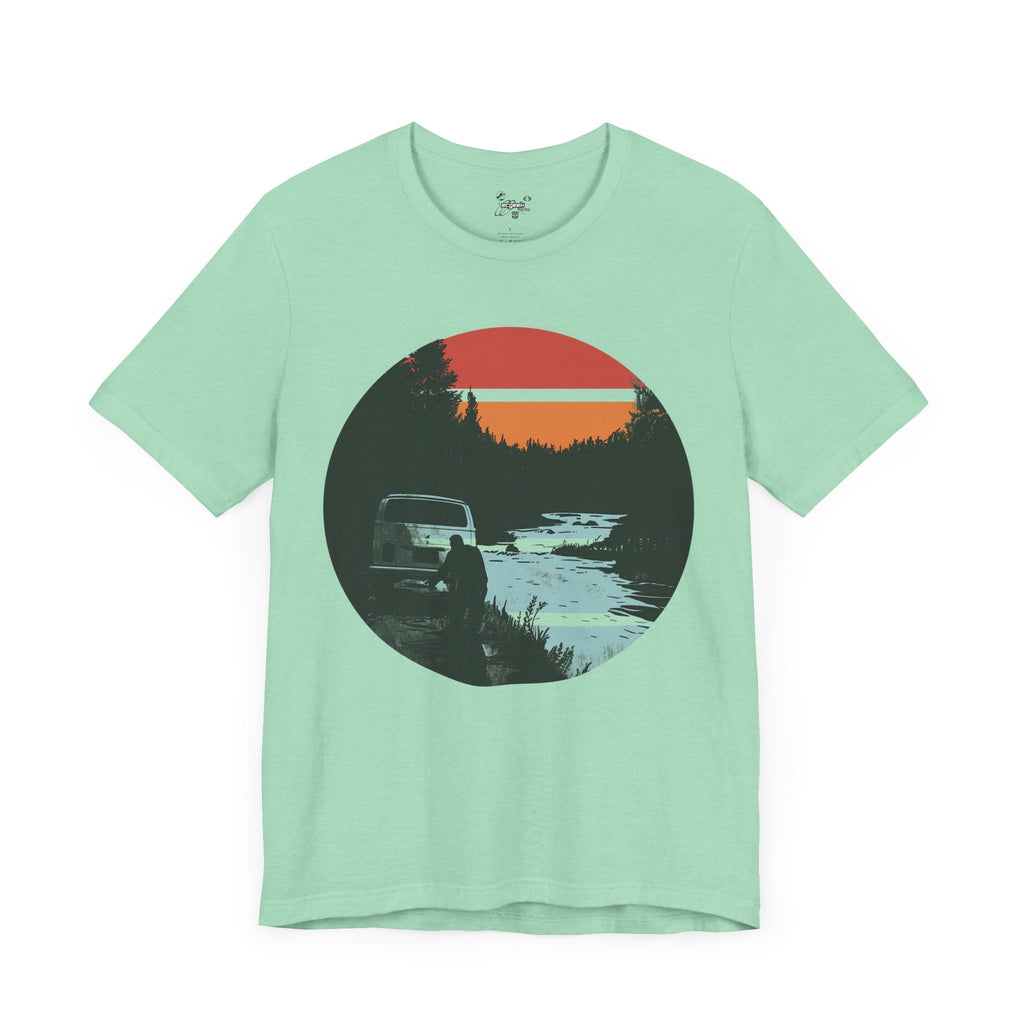 Van Down by the River Tshirt Van Life Camping Shirt Vintage Graphic Tee, Funny Tshirt, SNL Fan Mens Shirt Womens Shirt