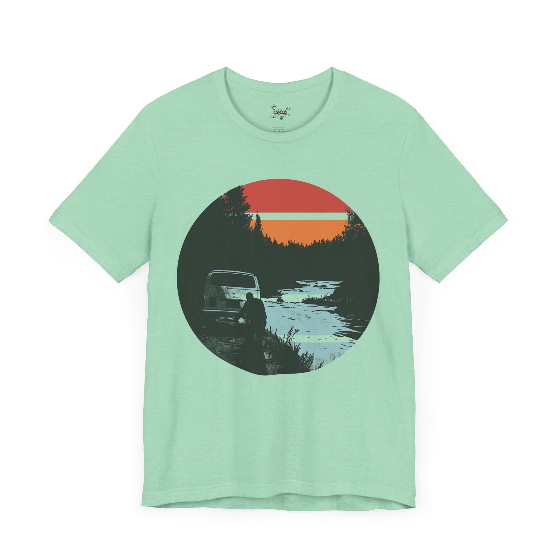 Van Down by the River Tshirt Van Life Camping Shirt Vintage Graphic Tee, Funny Tshirt, SNL Fan Mens Shirt Womens Shirt