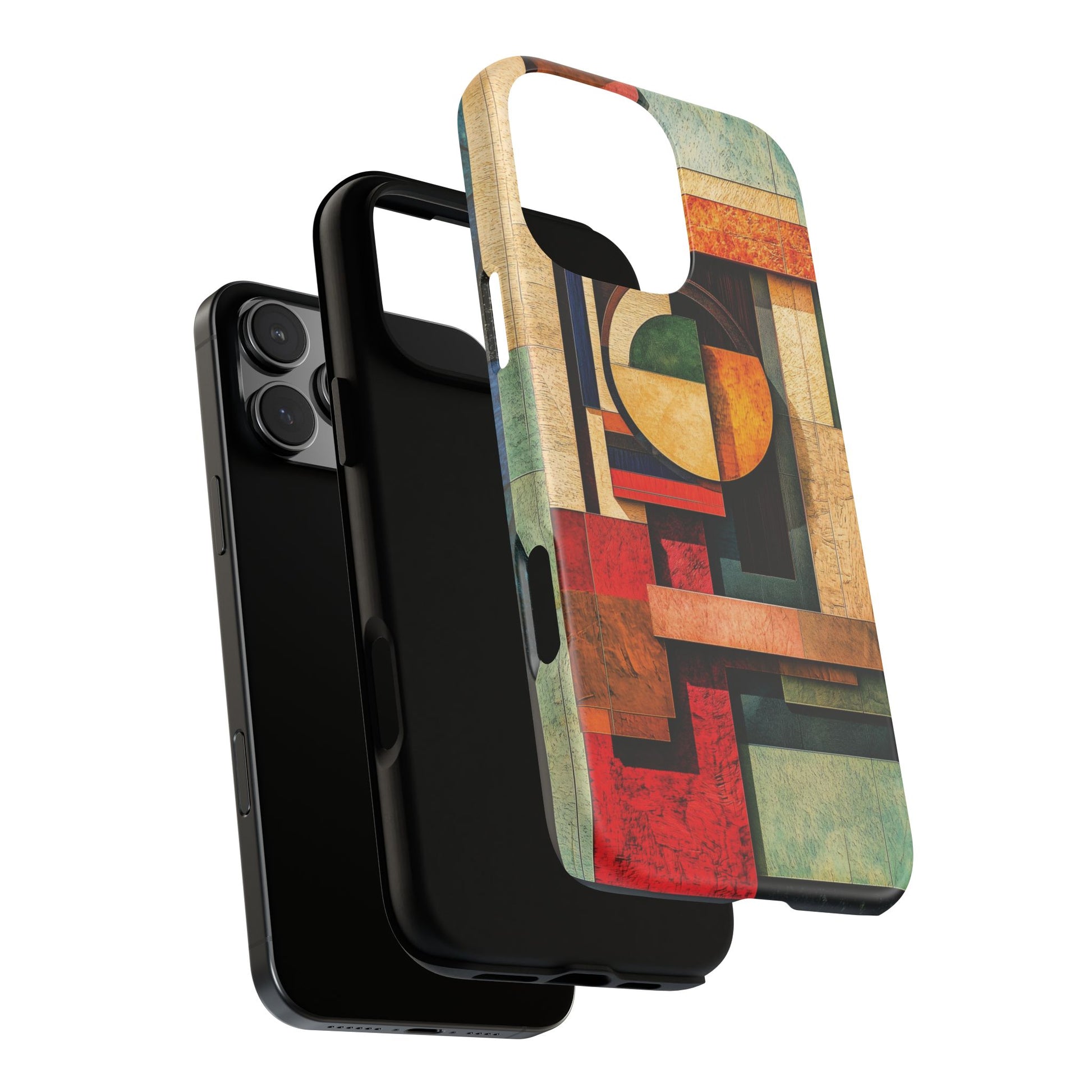 Tan Prairie Style Frank Lloyd Wright Usonian Phone Case Geometric Stained Glass Art Deco Marble Gold 13 14 15 16 iPhone Pro Max Galaxy Pixel