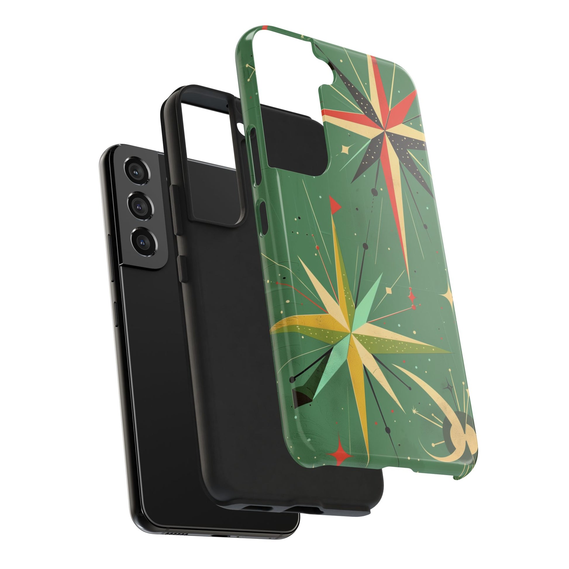 Mid Century Modern Star Design Phone Case, Earth Tone Colors, Retro Style Smartphone Cover, Vintage Phone Case, iPhone 14 Case, Apple iPhone
