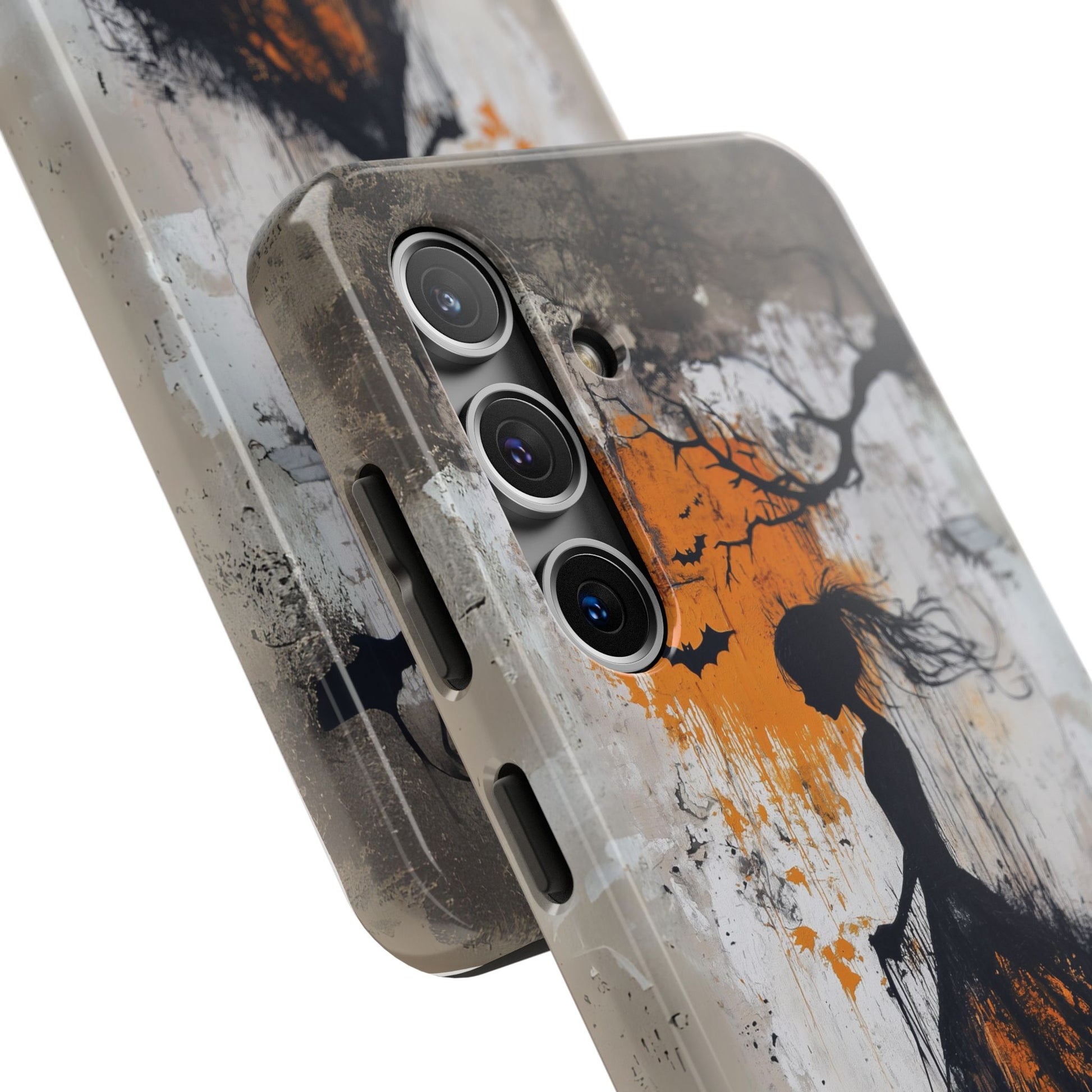 Halloween Gothic Dark Academia Street Art Fall Autumn Girl Urban Graffiti Phone Case Street iPhone 15 Pro Max Samsung Galaxy