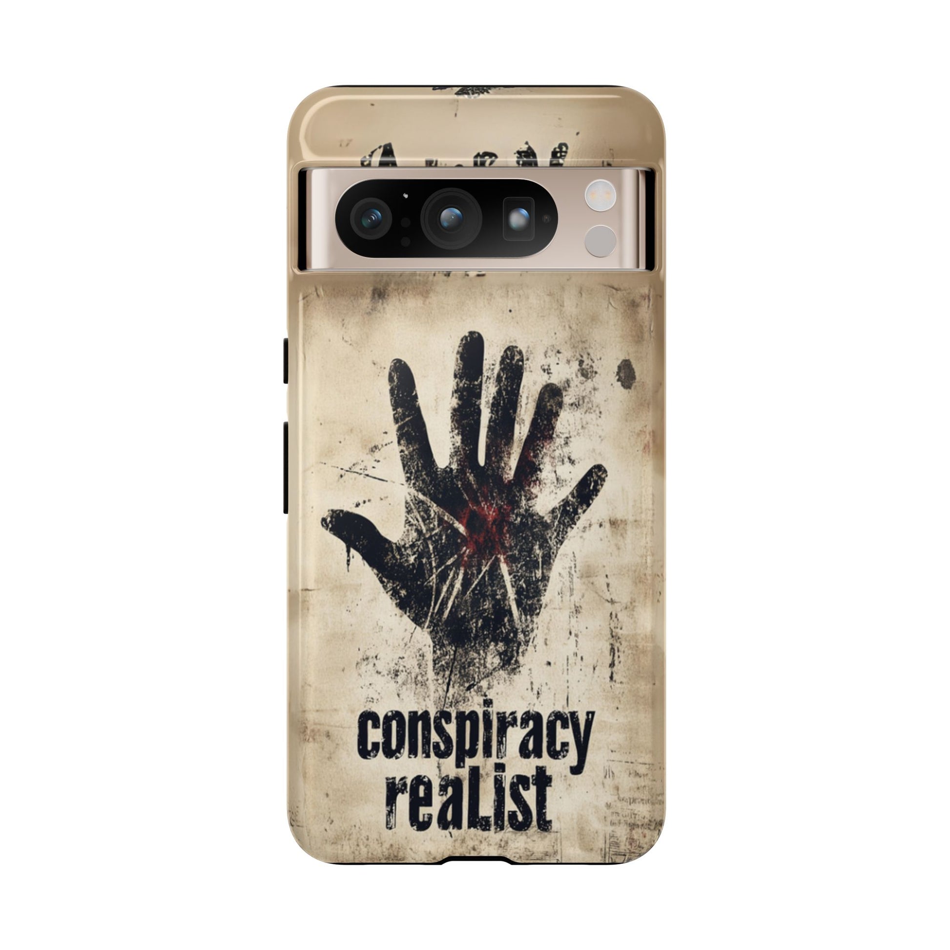 Conspiracy Theories Paranormal Mystery UFO X-Files Inspired Ghostly Hand Conspiracy Realist Cryptid iPhone 13 14 15 16 Pro Max Galaxy Pixel