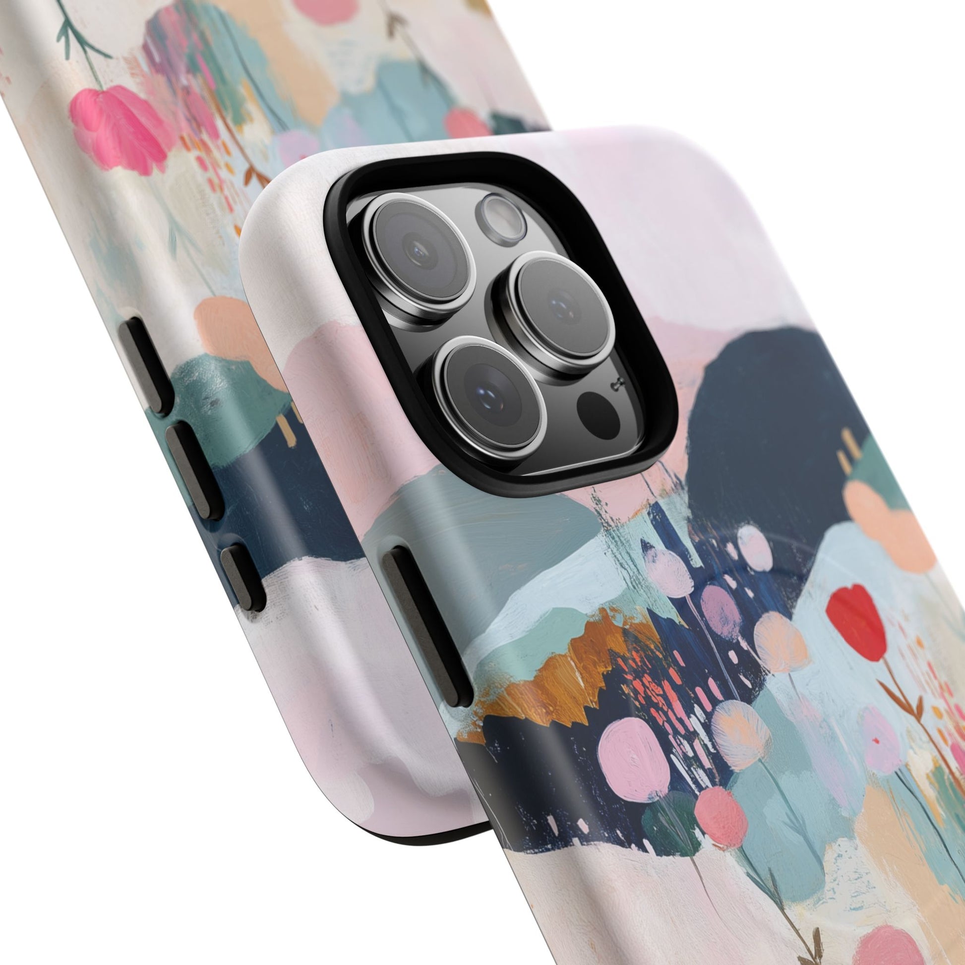 Wild Flowers Cottagecore Pastel Abstract Art Magsafe Field Landscape  Floral Nature Hand Painted Artistic iPhone 14 15 16 Pro Max Plus