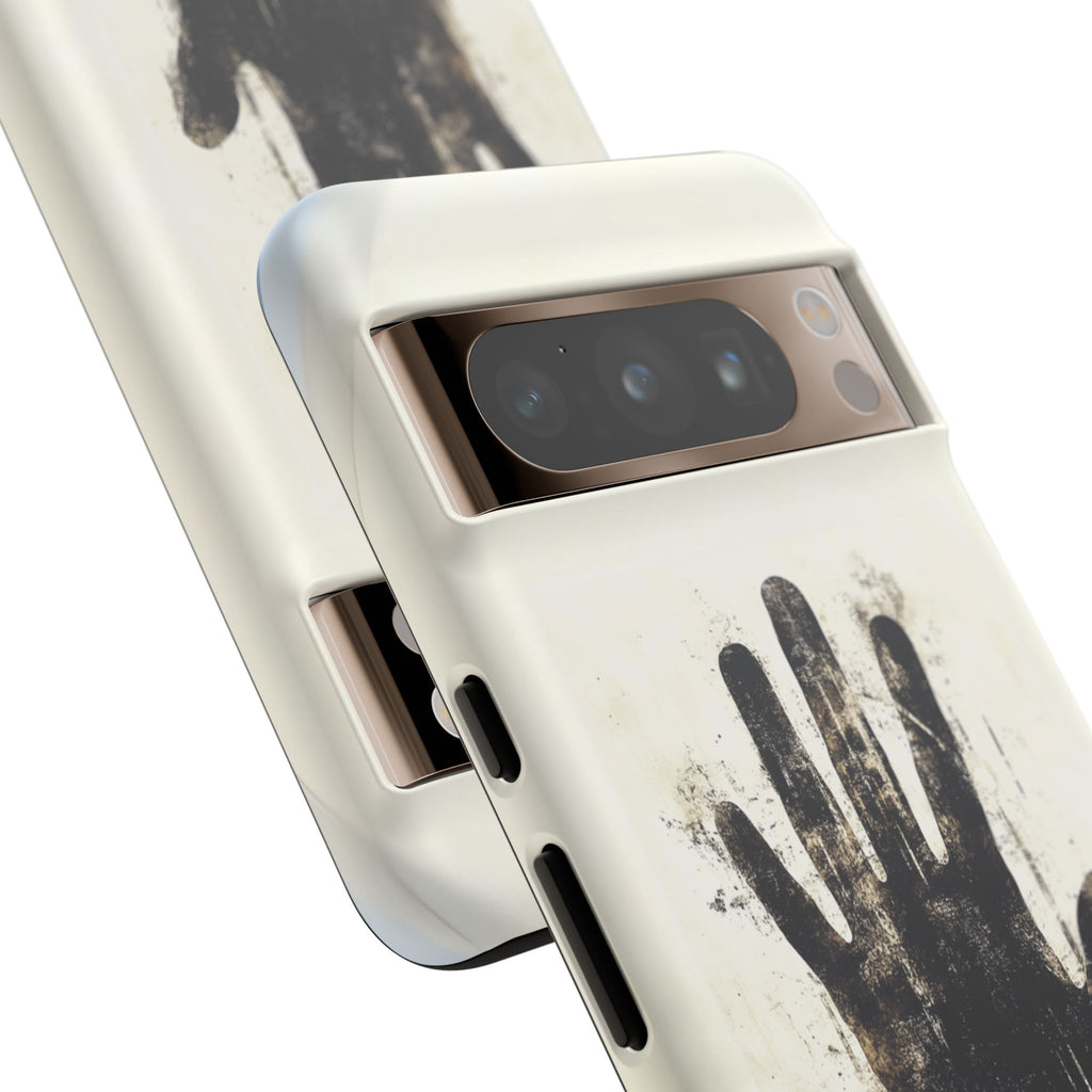 Conspiracy Realist Paranormal Mystery Design X-Files Inspired Ghostly Hand Conspiracy Theory Creepy iPhone 13 14 15 16 Pro Max Galaxy Pixel
