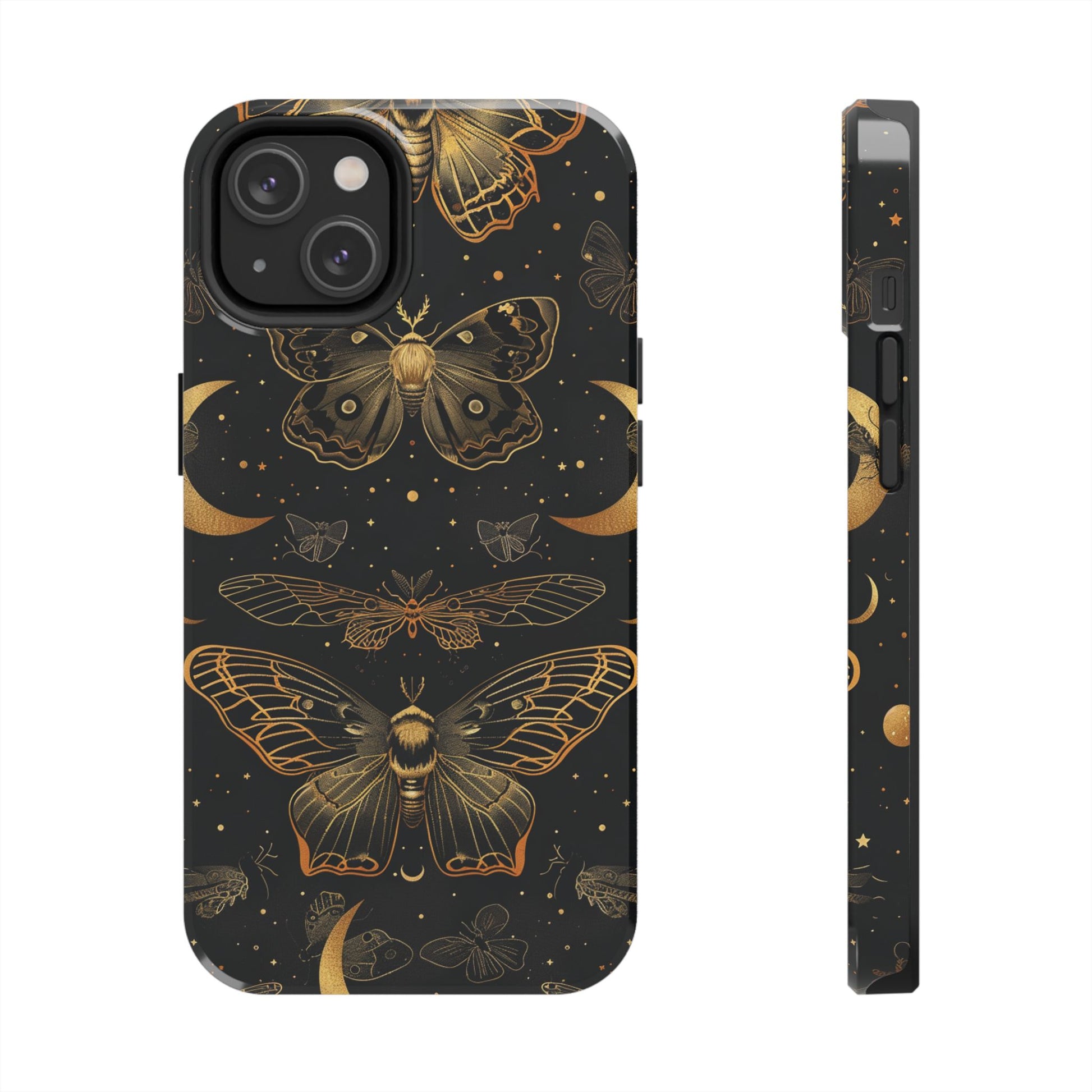 D Dark Academia Mystical Phone Case, Mystical Moth Phone Case, Vintage Magic Witchcraft iPhone Cover, Esoteric Nature Art, iPhone 15 Pro Max