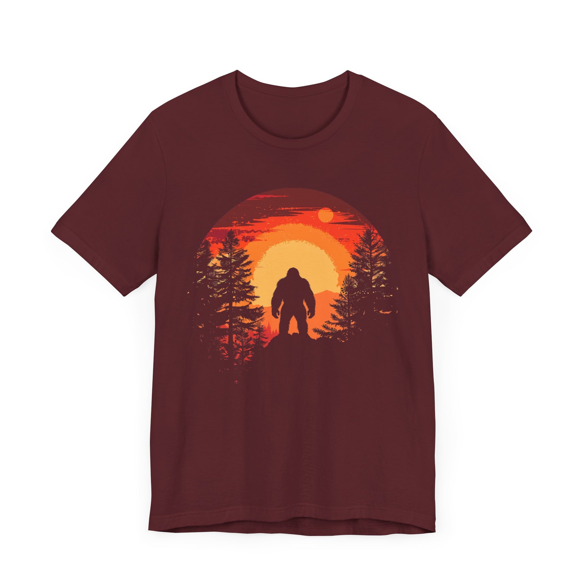 Bigfoot Tshirt, Bigfoot Sunset Tshirt, Camping Shirt, Outdoors Shirt, Bigfoot Sunset Shirt, Shirt for Camping, Camping Trip Shirt