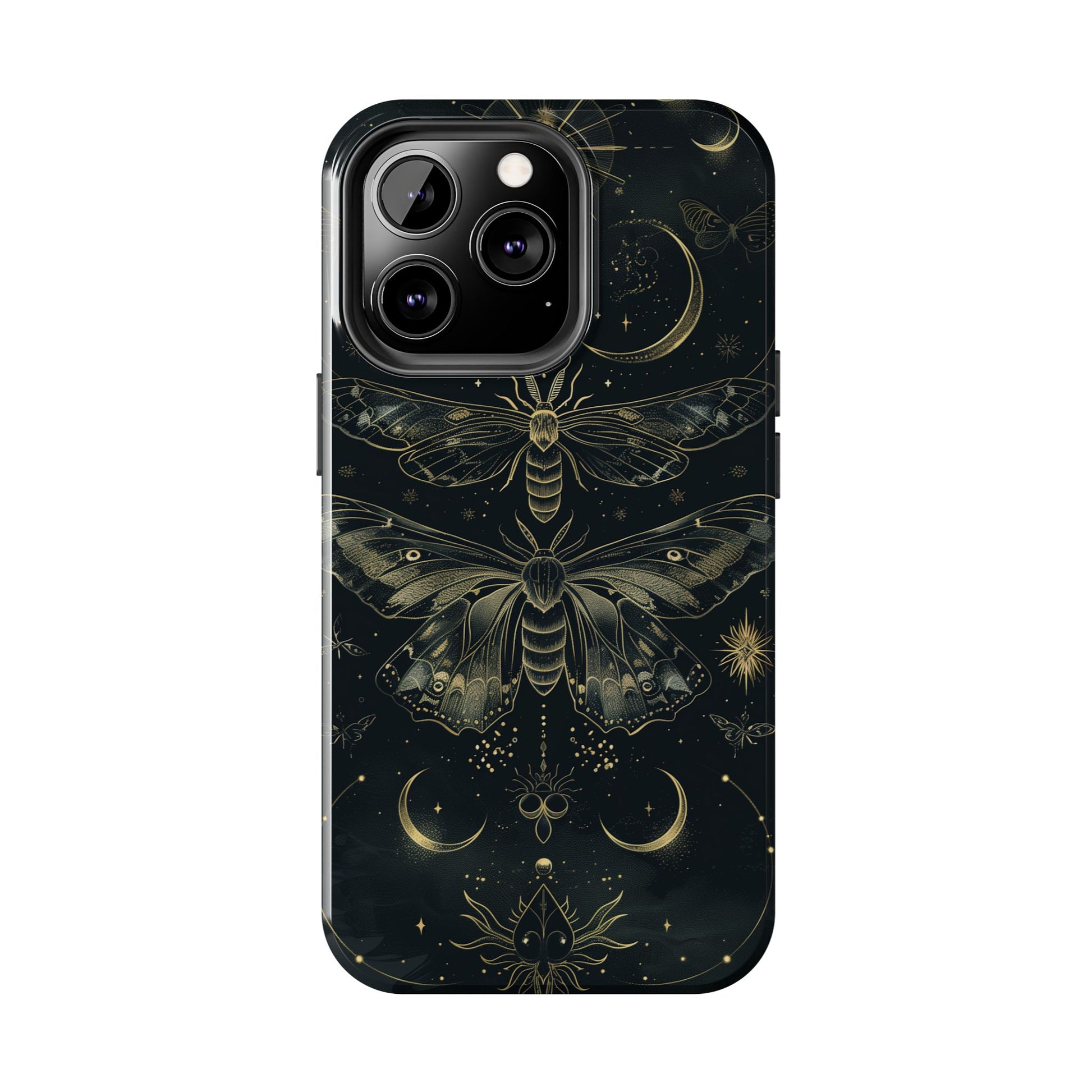 C Dark Academia Mystical Phone Case, Mystical Moth Phone Case, Vintage Magic Witchcraft iPhone Cover, Esoteric Nature Art, iPhone 15 Pro Max