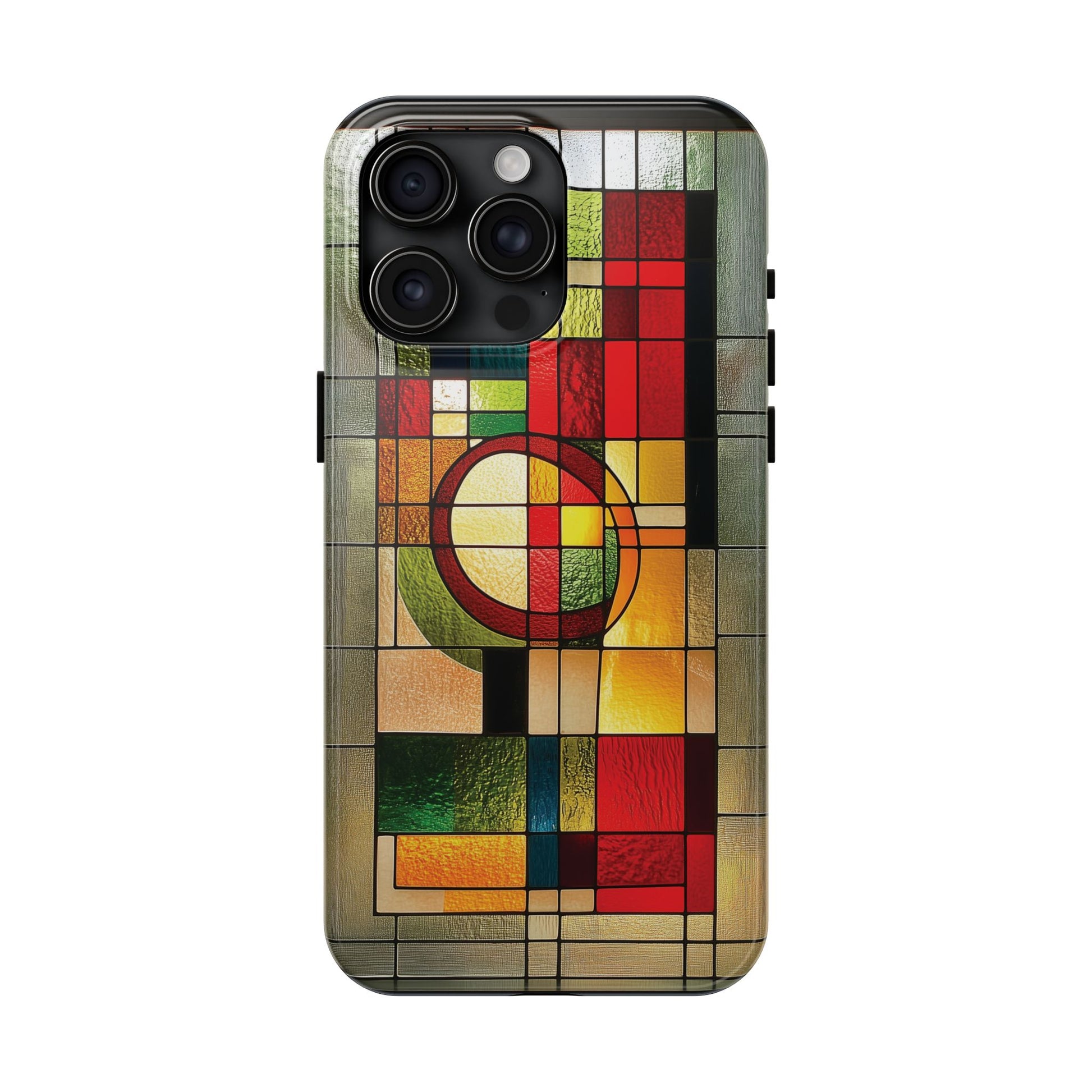 Realistic Stained Glass Phone Case Artistic iPhone Case Architectural Design, Art Deco iphone Case, iPhone 15 Pro Max Samsung Galaxy S23