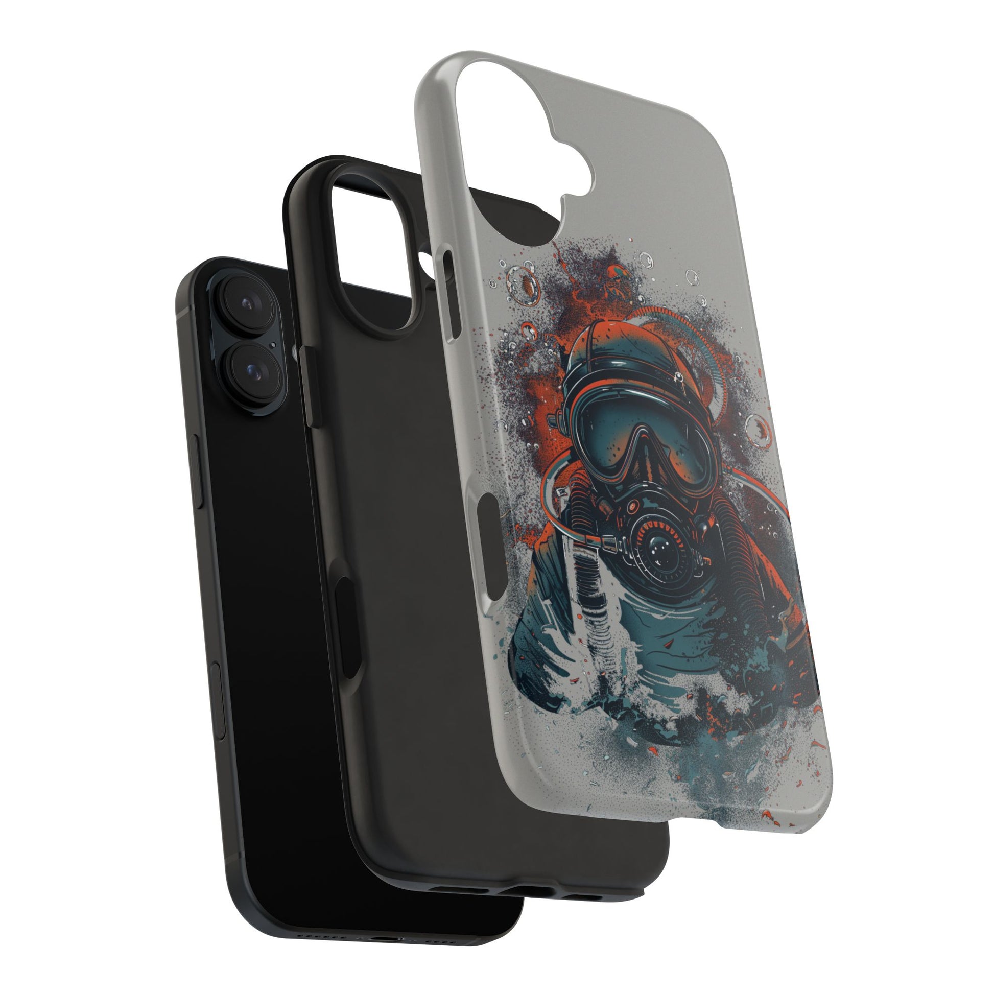 Light Custom iPhone Case, Personalized Phone Case, SCUBA Phone Case, SCUBA Diver Case, Custom Diver Phone Case, Gift for SCUBA Diver
