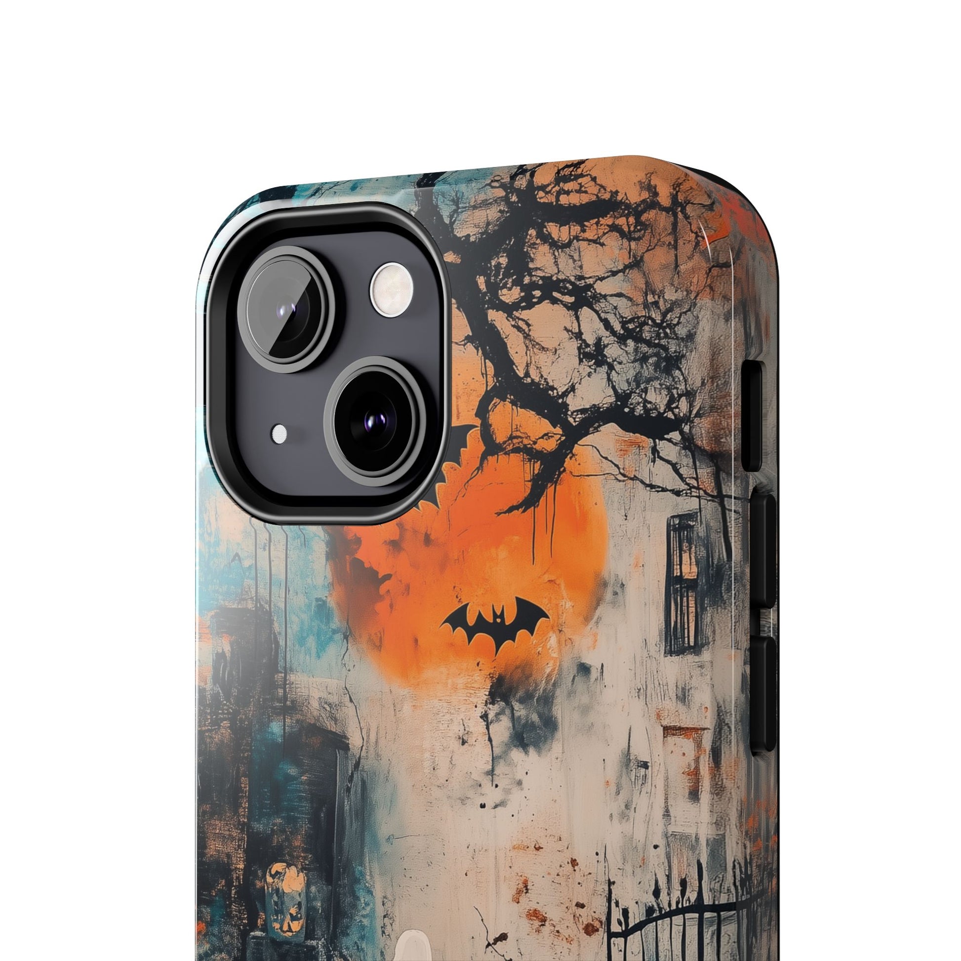 Halloween Fall Autumn Artistic Gothic Dark Academia Ghost Girl Street Art Urban Graffiti Phone Case Street iPhone 15 Pro Max Samsung Galaxy