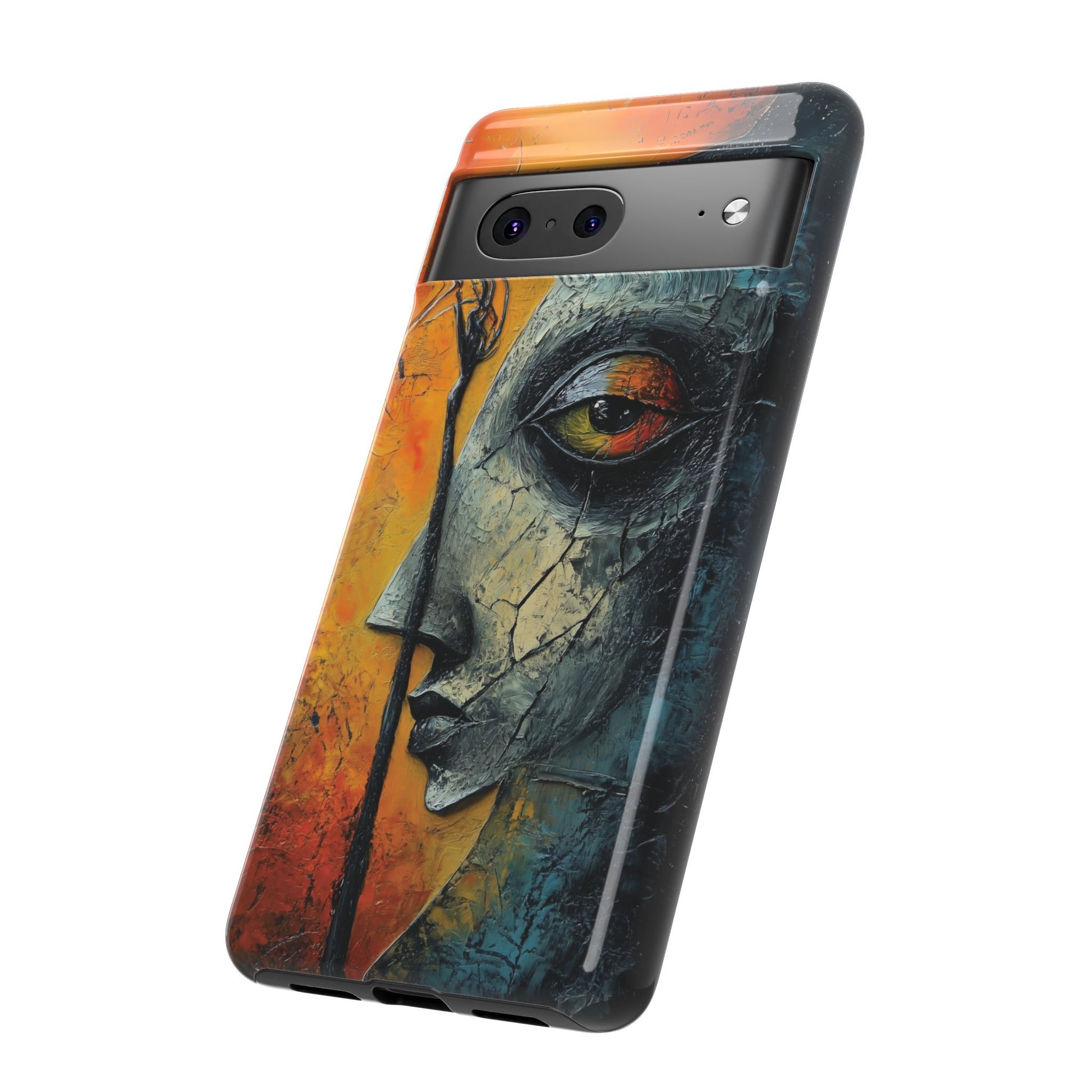 Surrealist Art Phone Case Salvador Dali Style Face Tough Case Unique Artistic 3D Textured Look Surrealism Gift Art iPhone 13 14 15 16