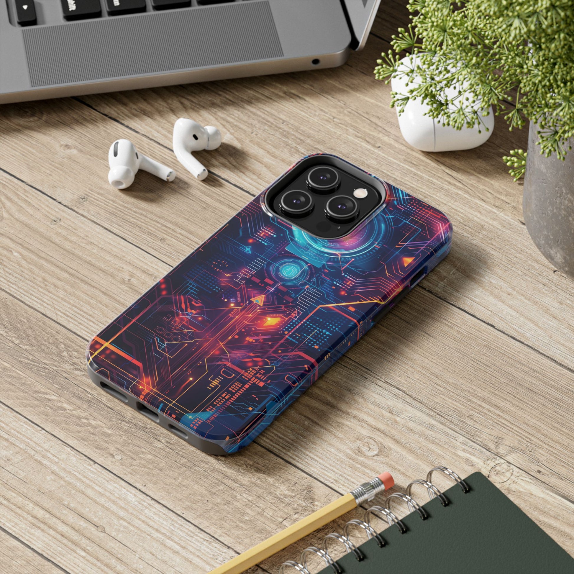 Circuit Board Phone Case, Futuristic Circuit Phone Case, High-Tech Gift, Custom Sci-Fi Phone Case, iphone 15 pro max