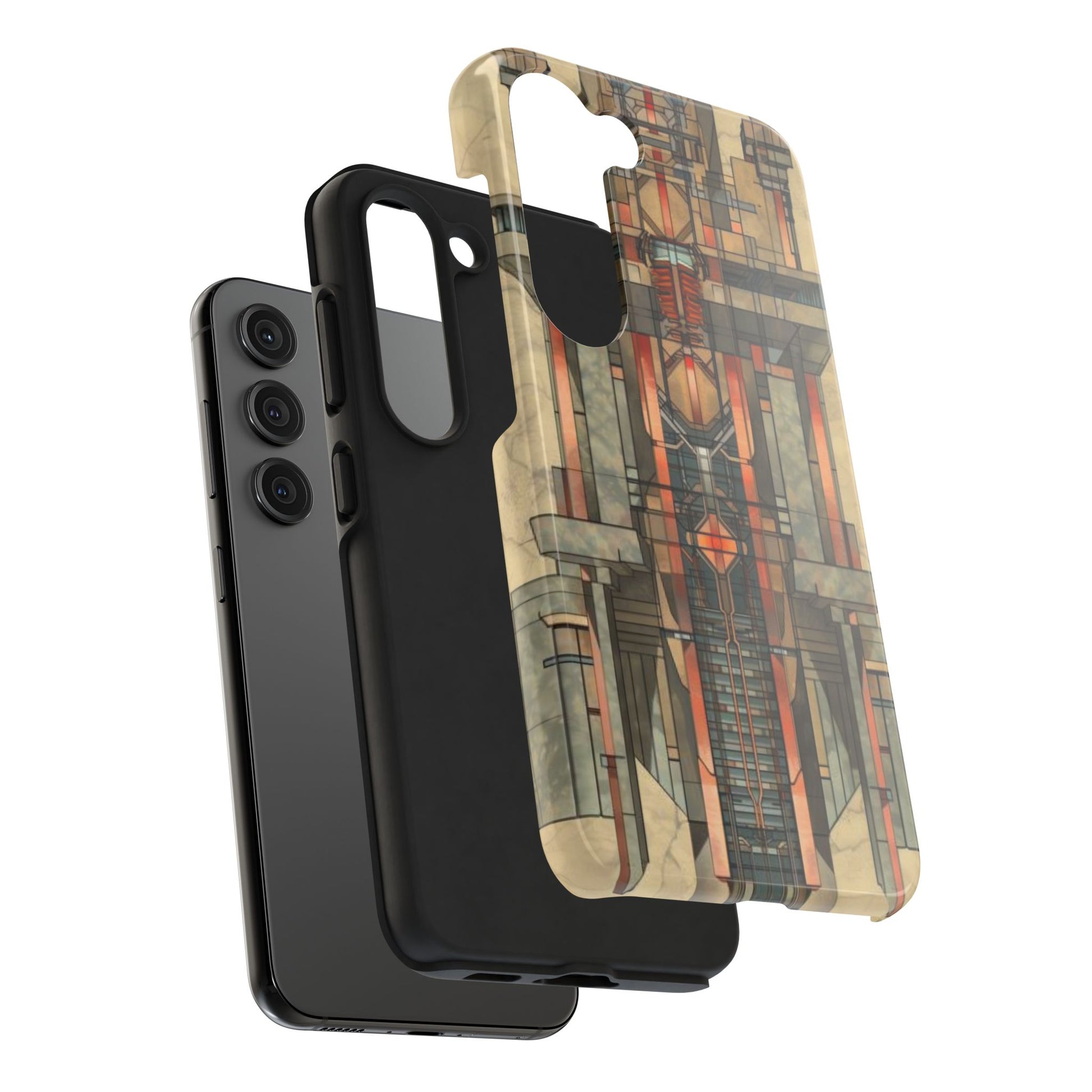 Prairie Style Frank Lloyd Wright Phone Case - Architectural Design iPhone Tough Cover - Unique Art Deco Protective Accessory