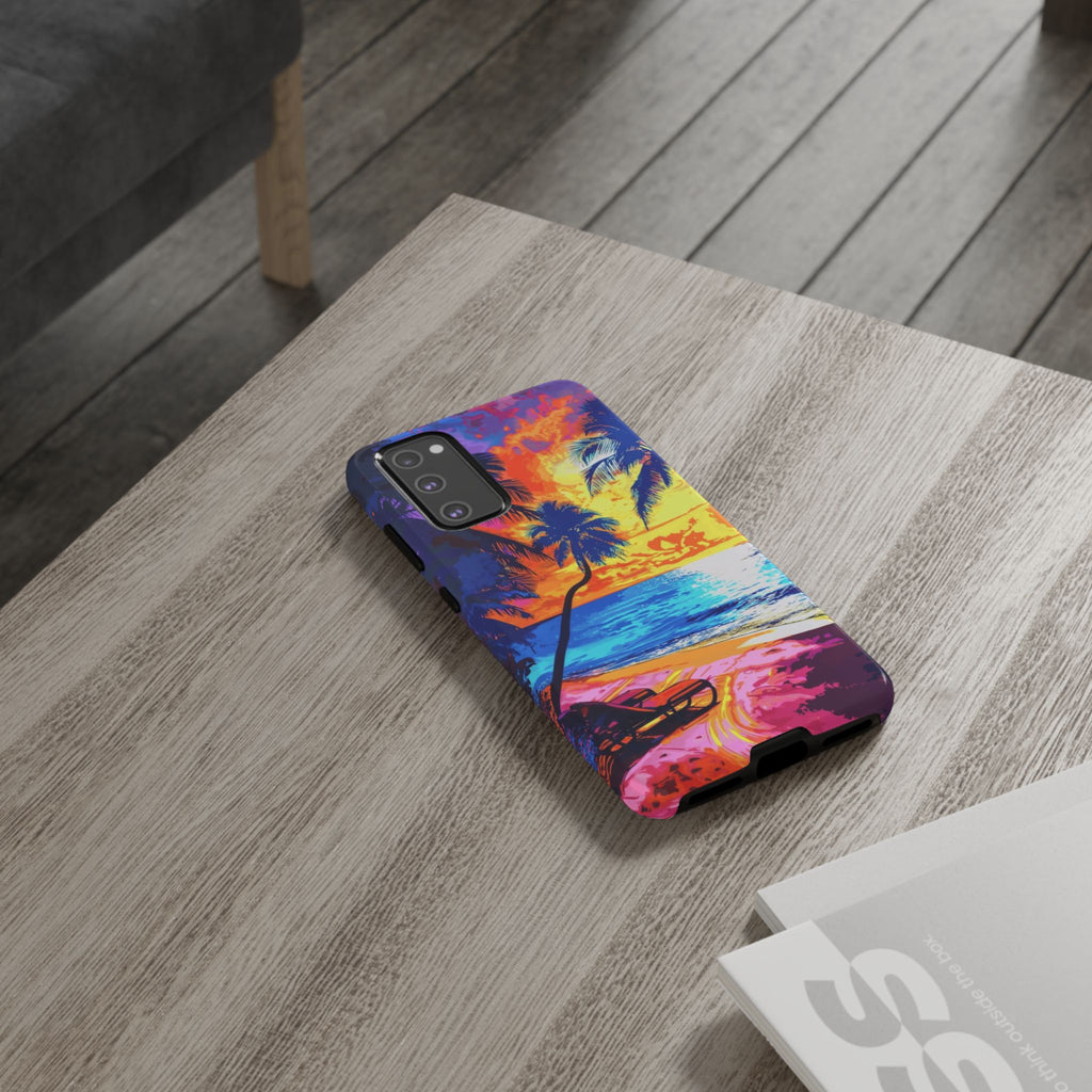 Sunset Bliss: Lisa Frank Style Android Phone Case