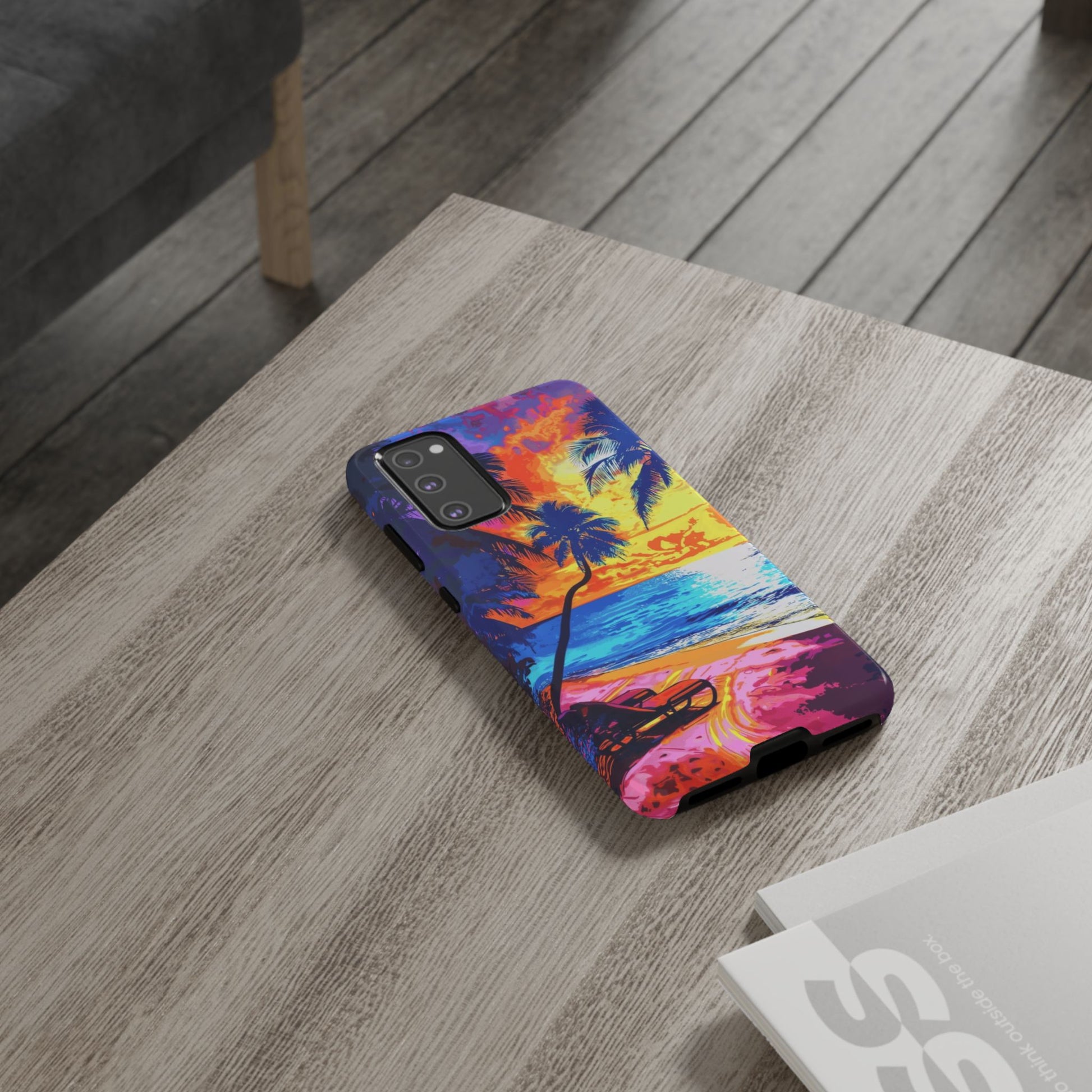 Sunset Bliss: Lisa Frank Style Android Phone Case