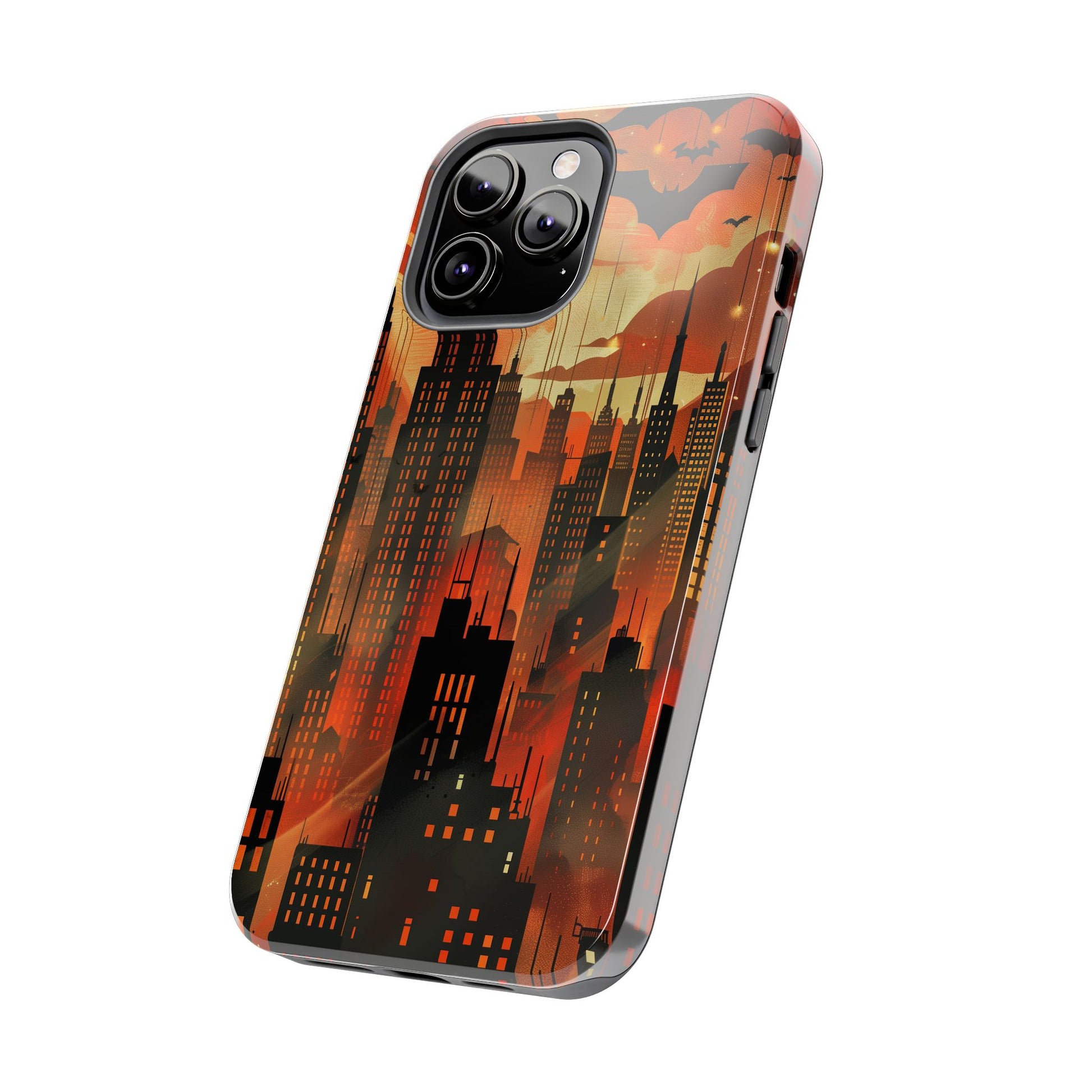 Batman Inspired Phone Case - Gotham Art Deco Style - Comic Book Hero Phone Cover - Unique Superhero Accessory